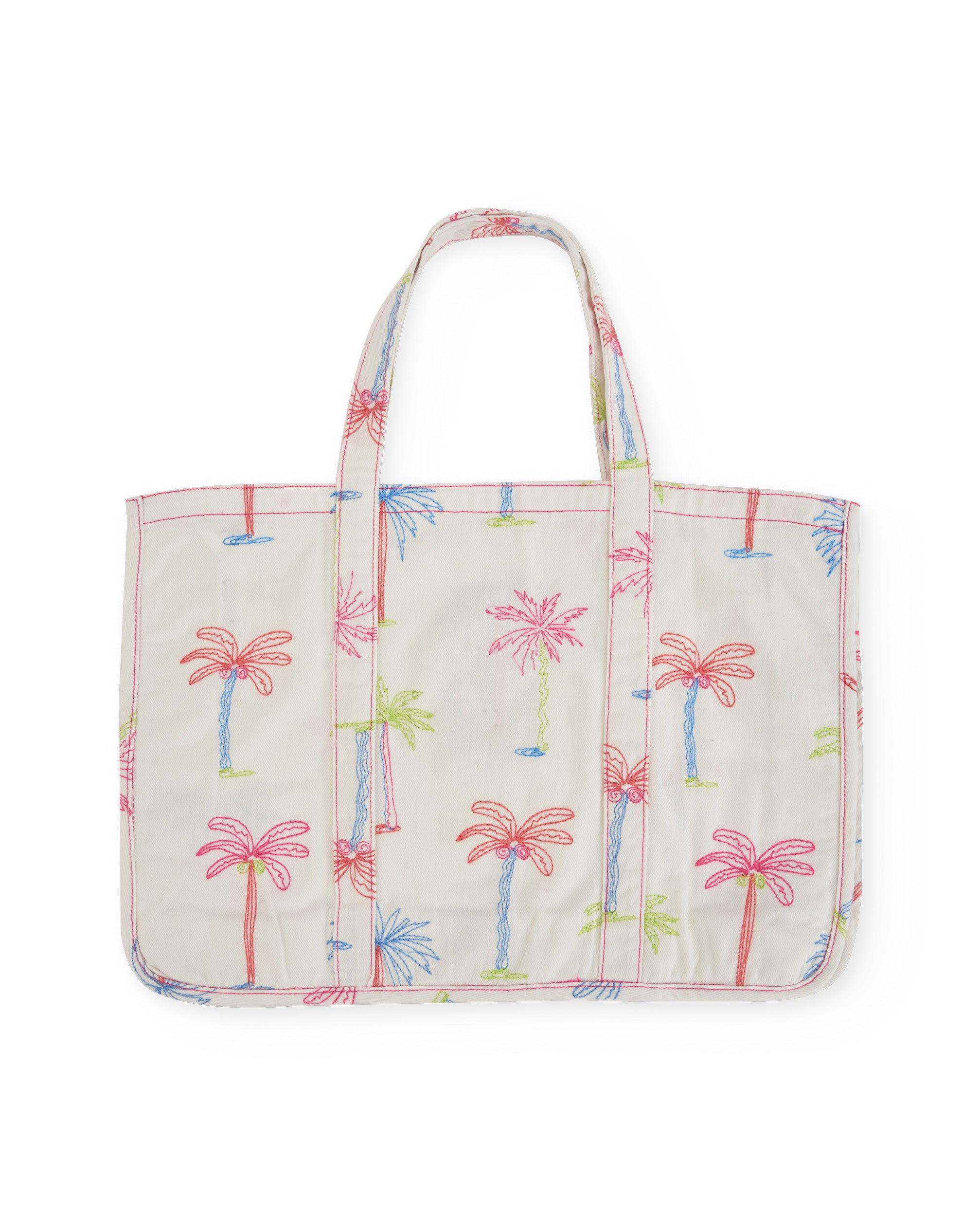Bolsa de niña de plana con estampado de palmeras