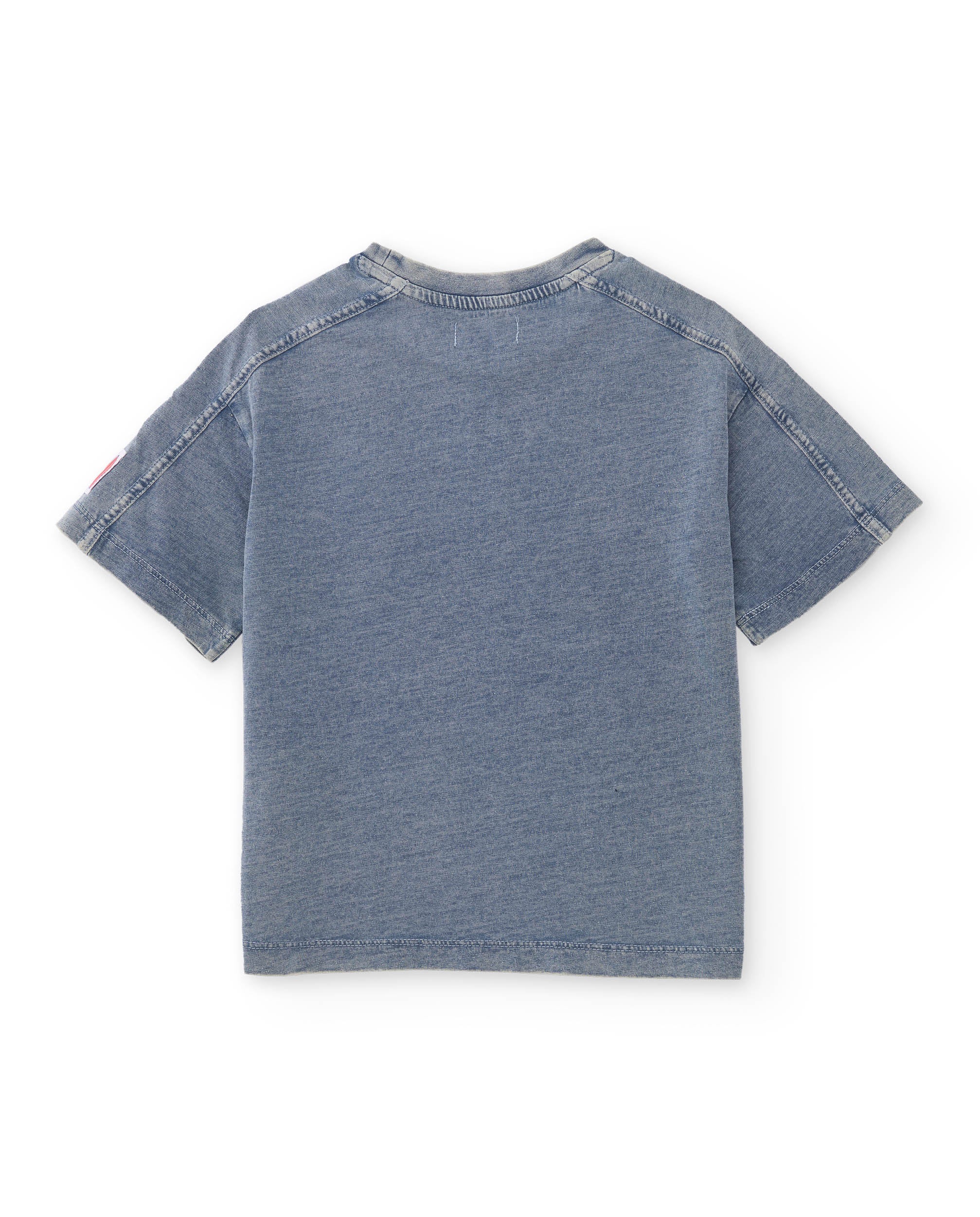 Camiseta de niño de punto con efecto lavado