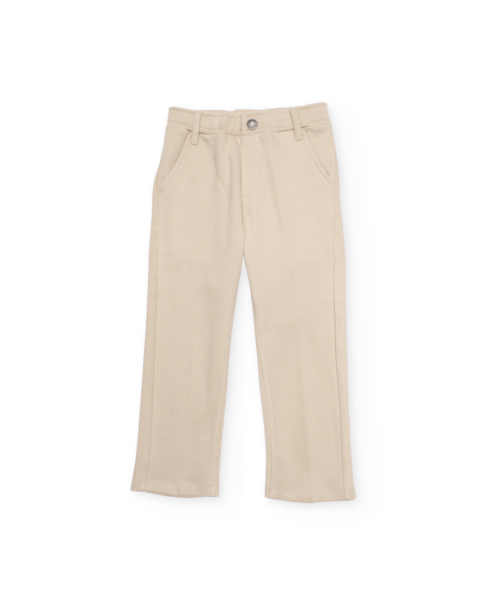 Pantalones de niño de punto y corte recto