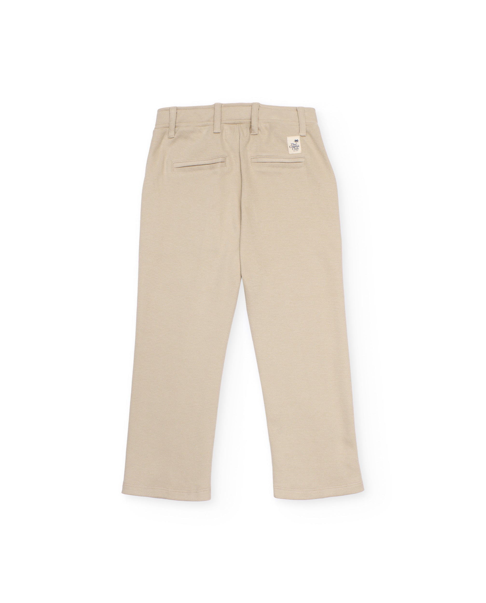Pantalones de niño de punto y corte recto