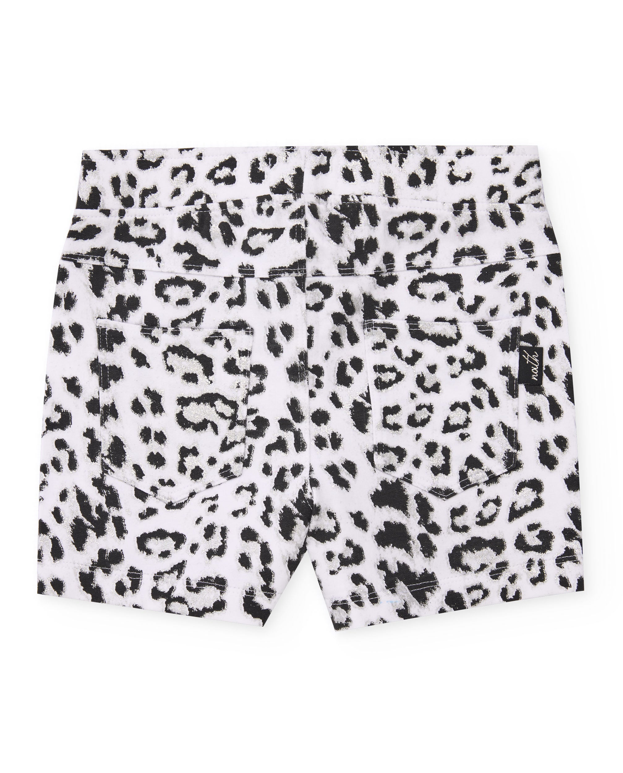 Short de niña de punto con diseño animal print
