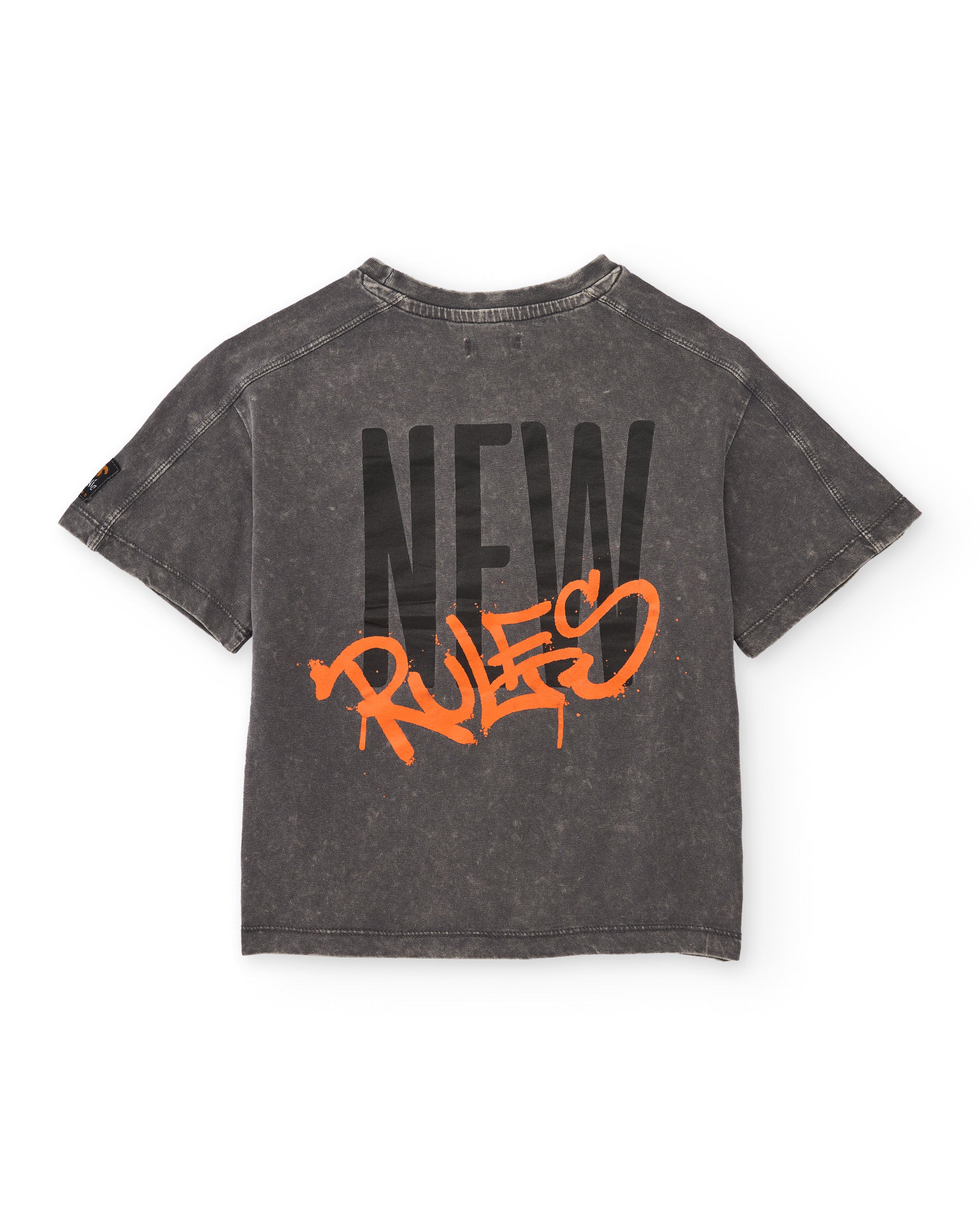 Camiseta de niño de punto con efecto lavado