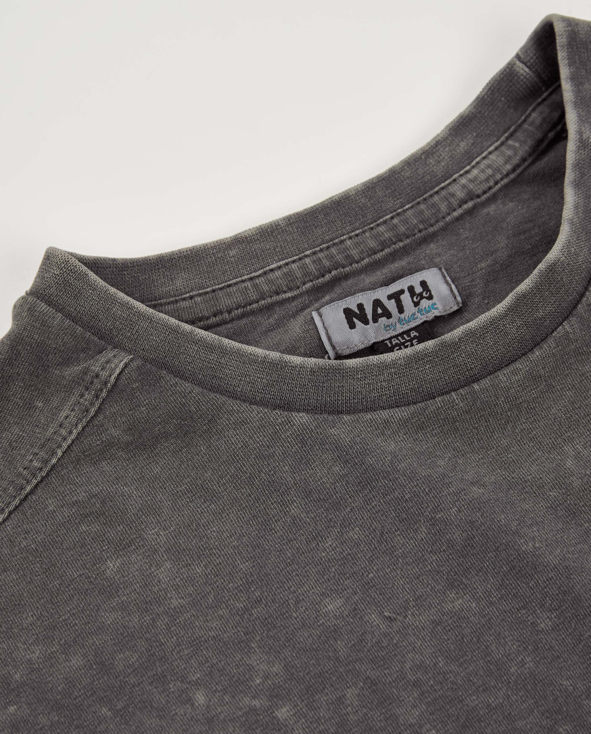 Camiseta de niño de punto con efecto lavado
