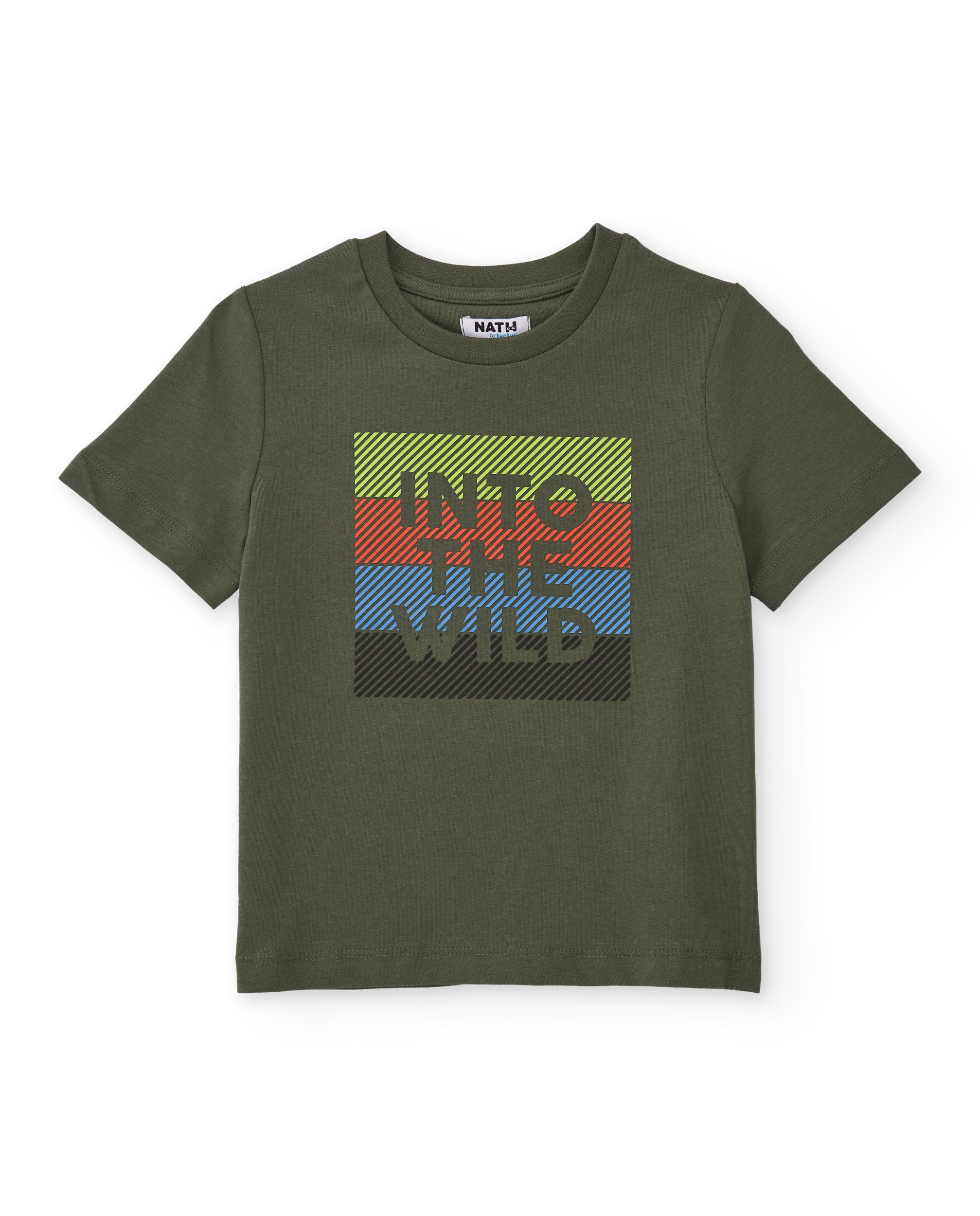 Conjunto de niño de punto con mensaje gráfico