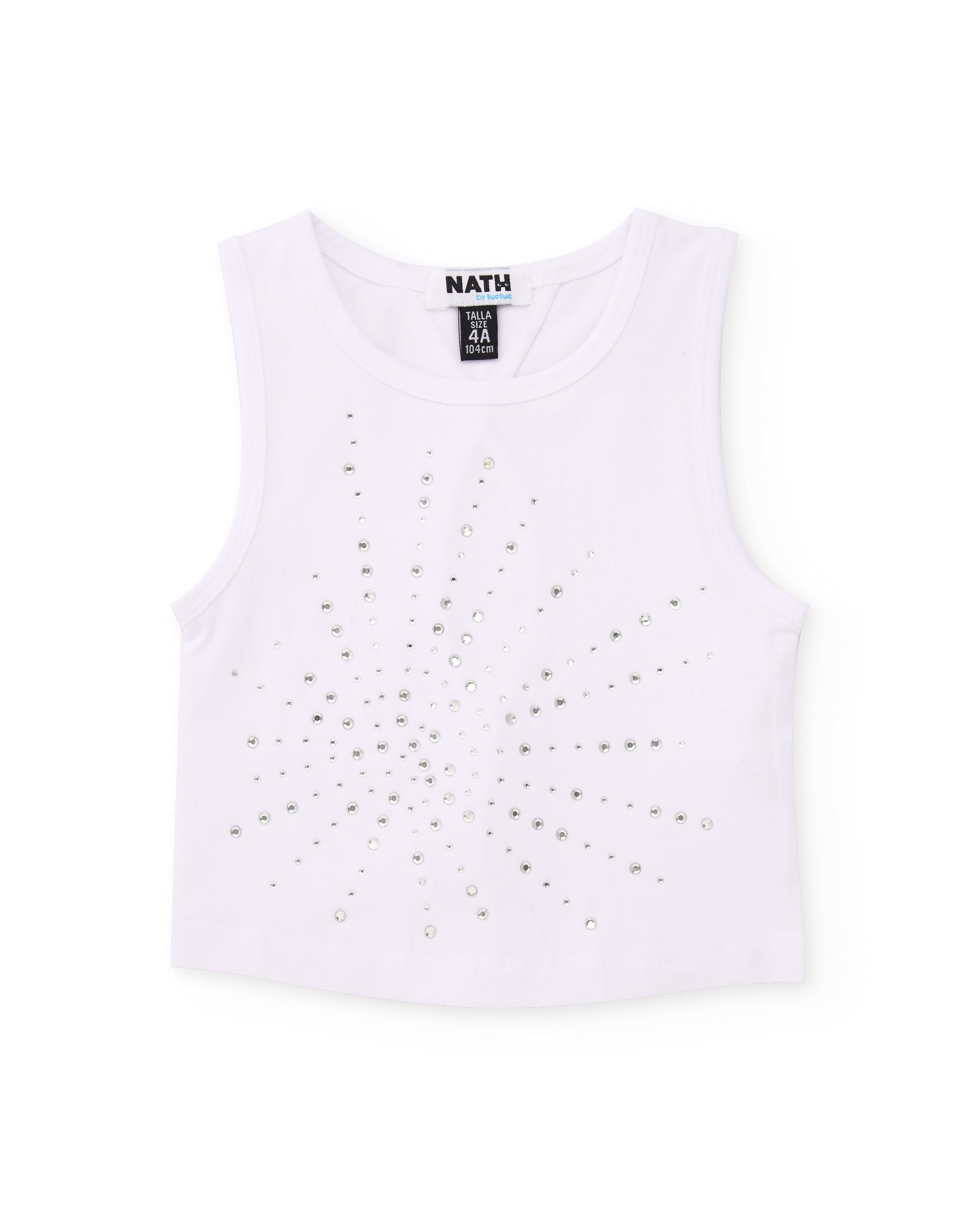 Conjunto de niña de punto y apliques brillantes