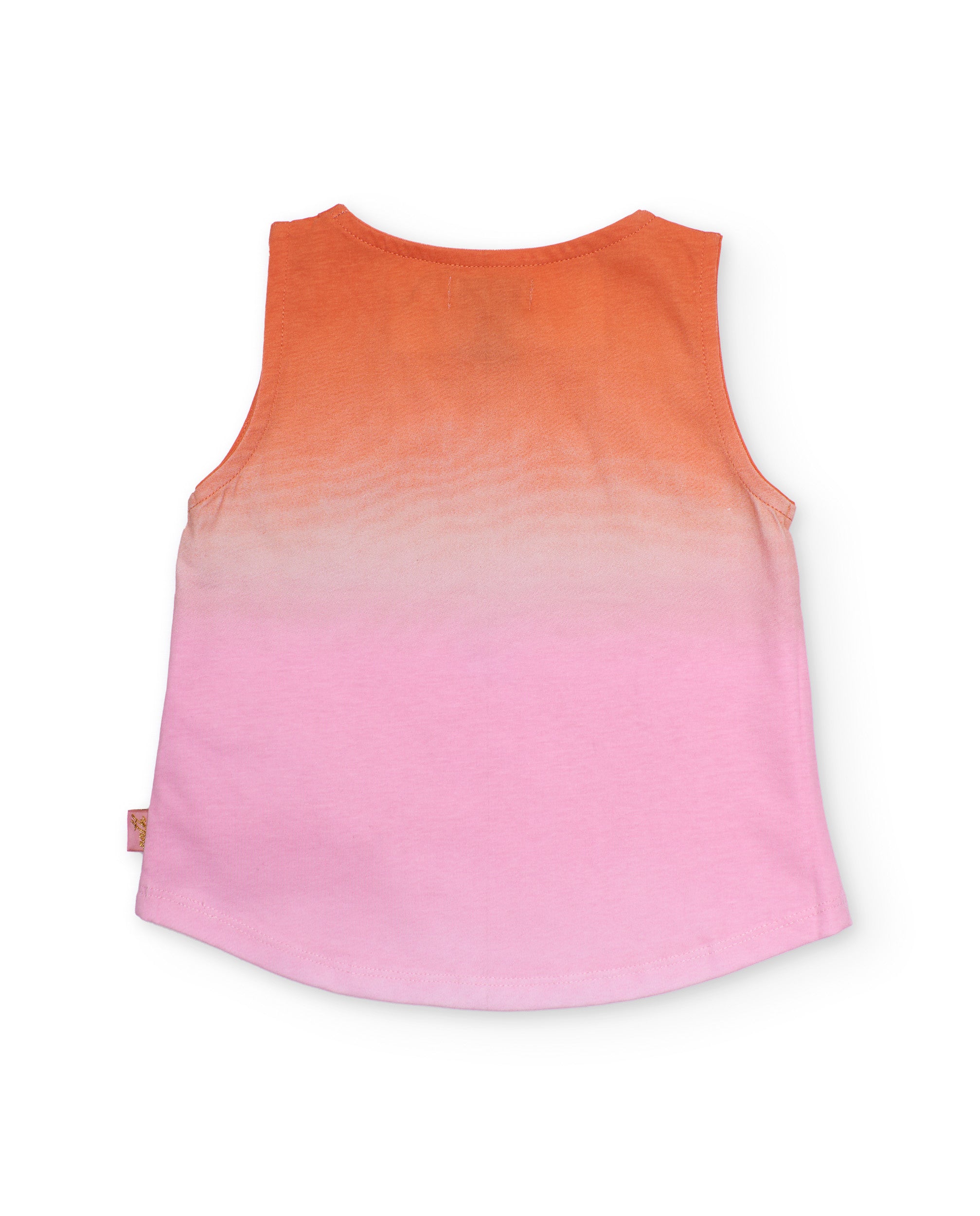 Conjunto de niña de punto con estampado de hibisco