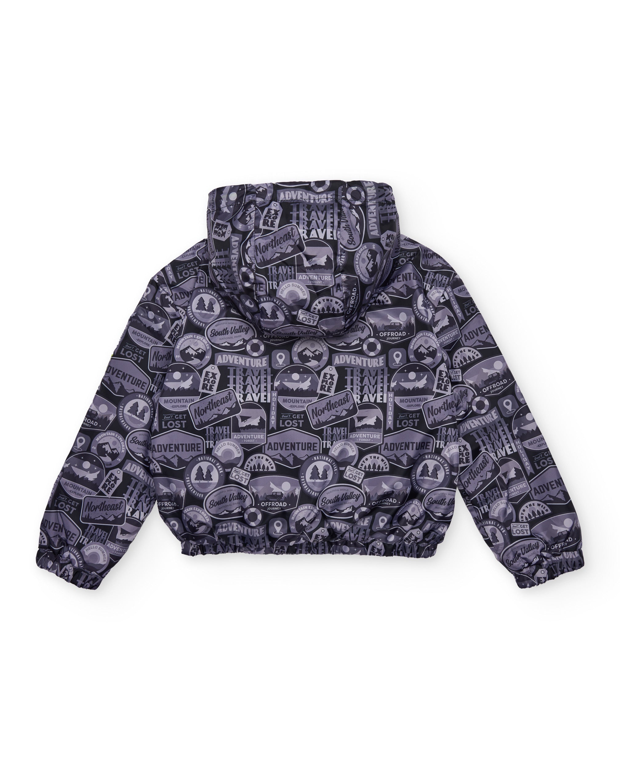 Chaqueta de niño de plana con temática aventurera