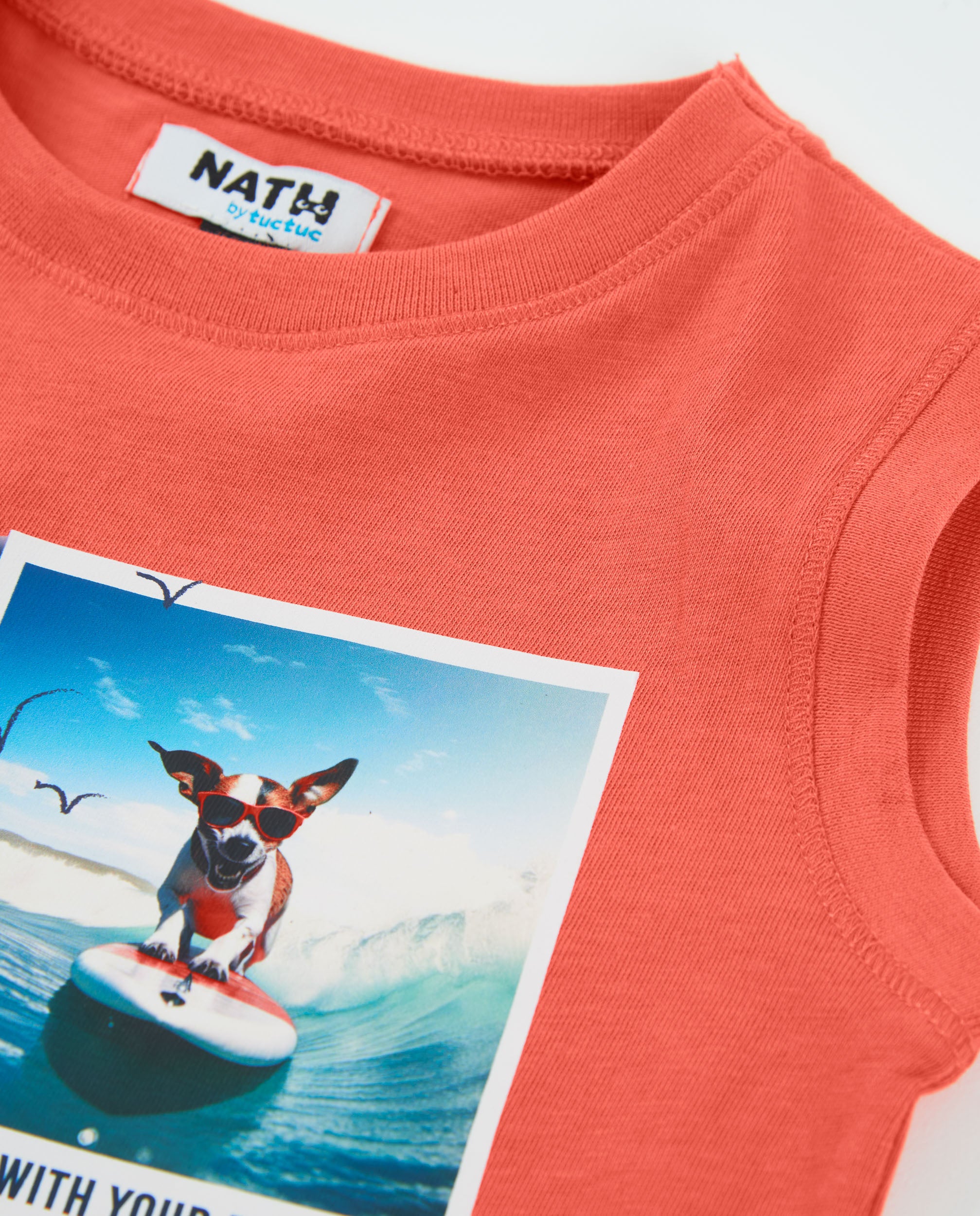 Camiseta de niño de punto con estampado fotográfico
