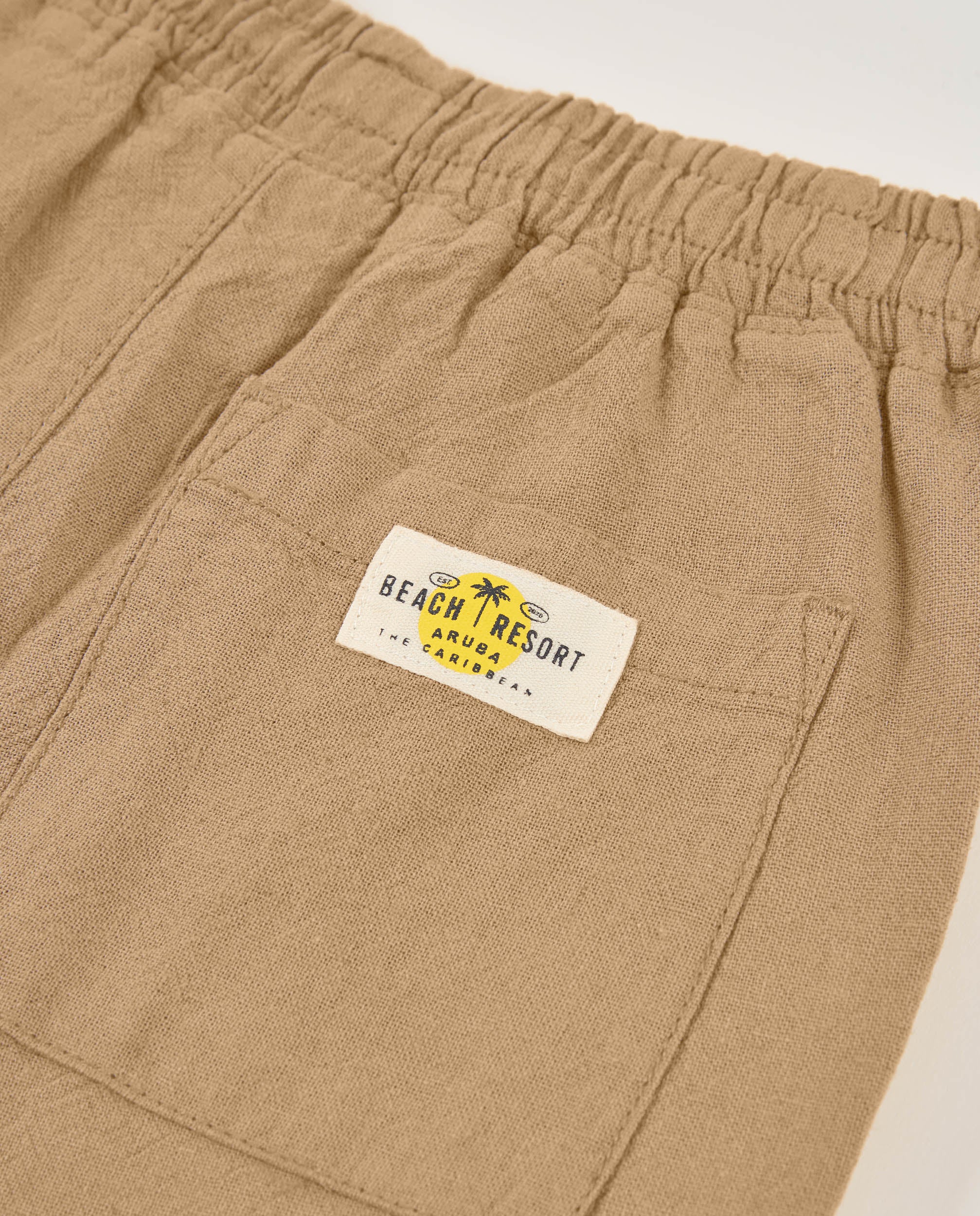 Pantalones de niño de plana con cintura elástica