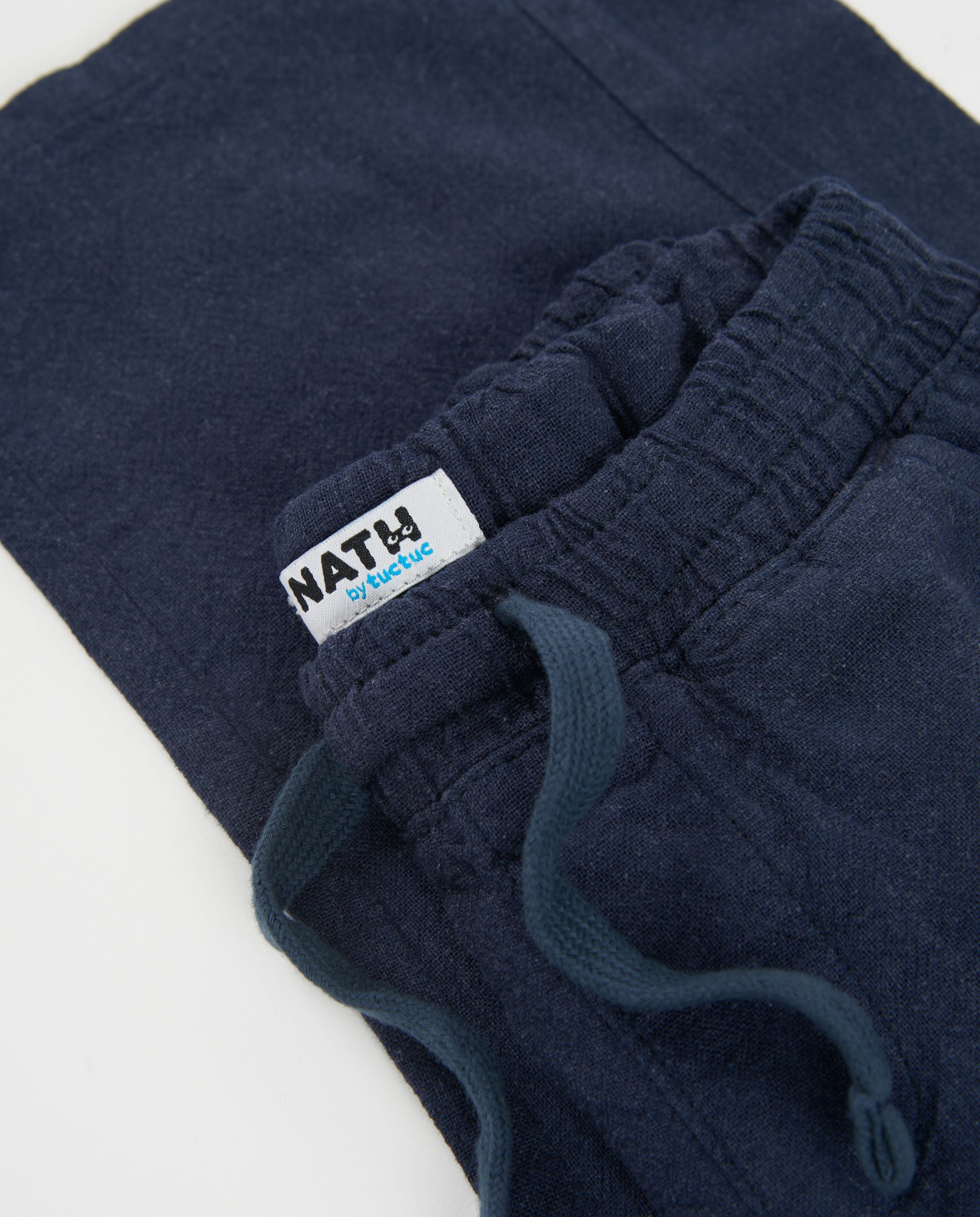 Pantalones de niño de plana con cintura elástica