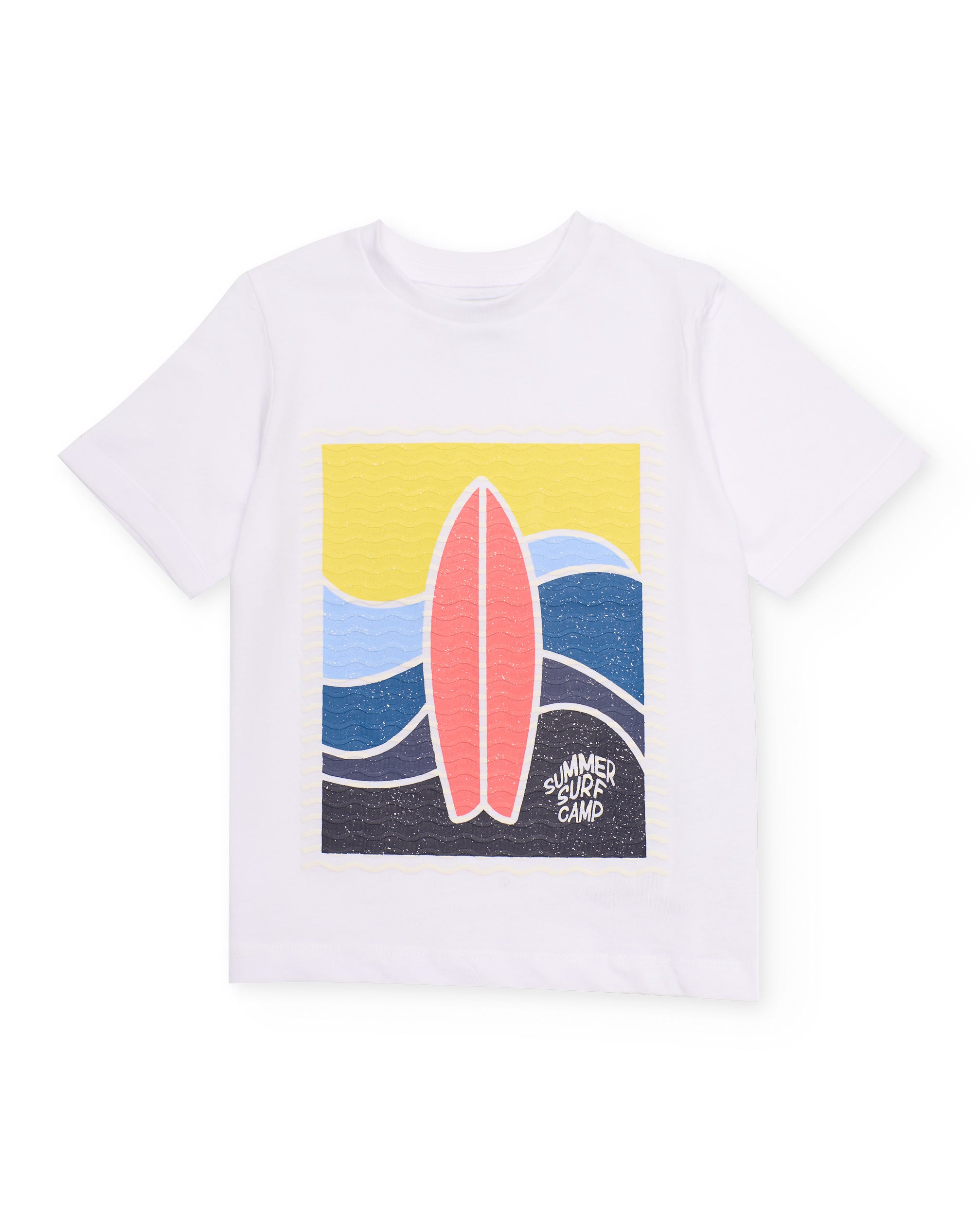 Camiseta de niño de punto con gráfico tabla de surf