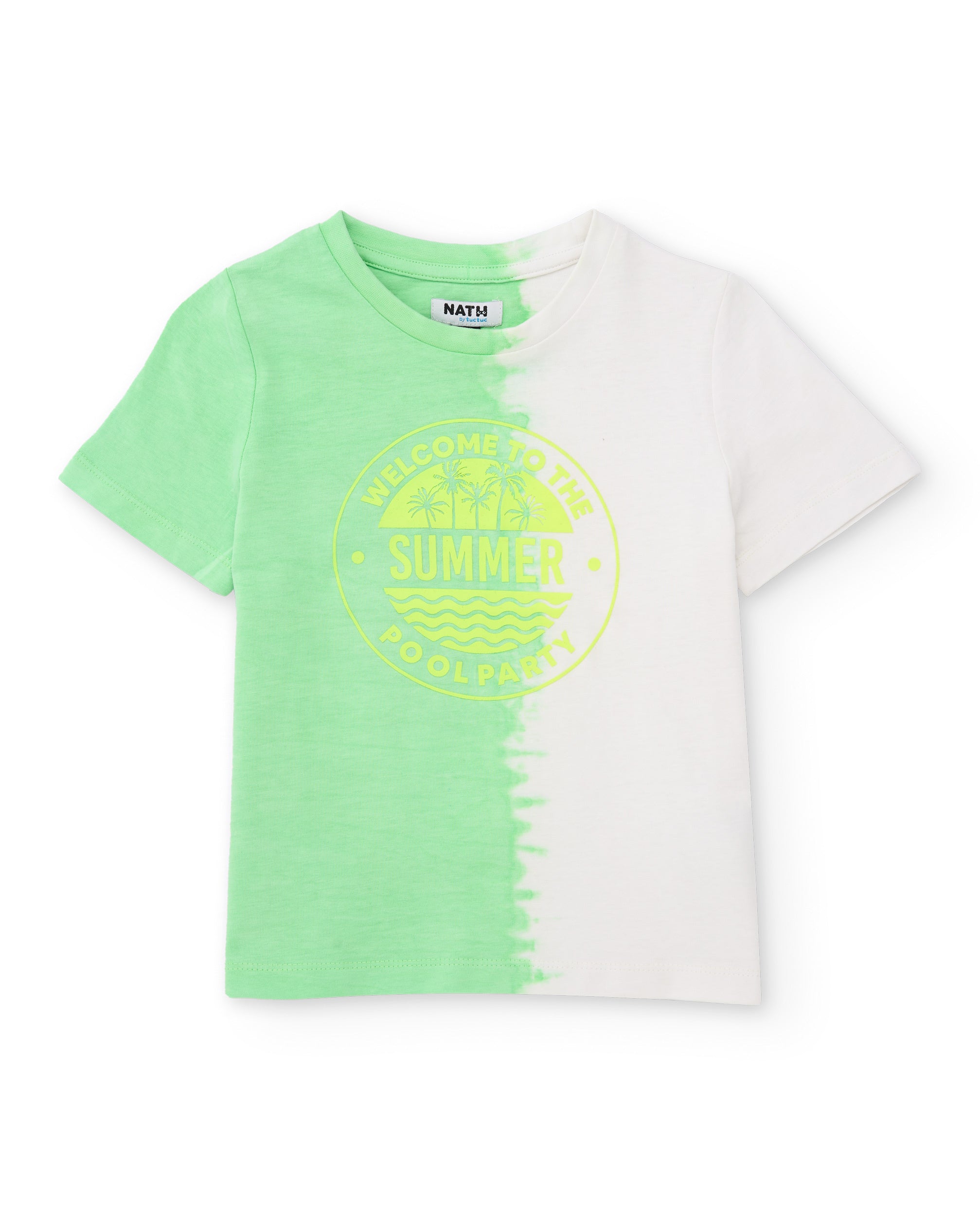 Camiseta de niño de punto con efecto degradado