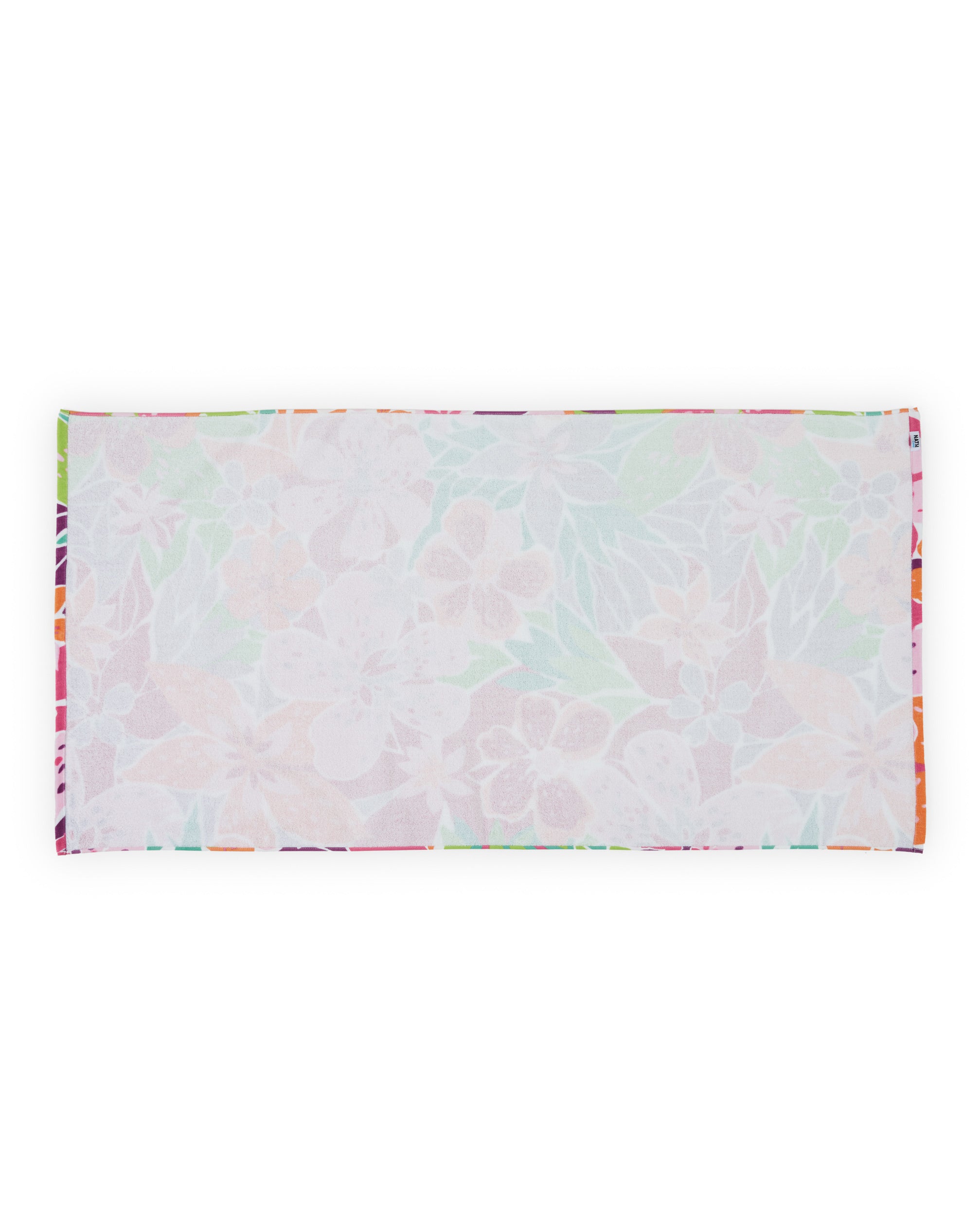 Toalla de niña de punto con diseño floral integral