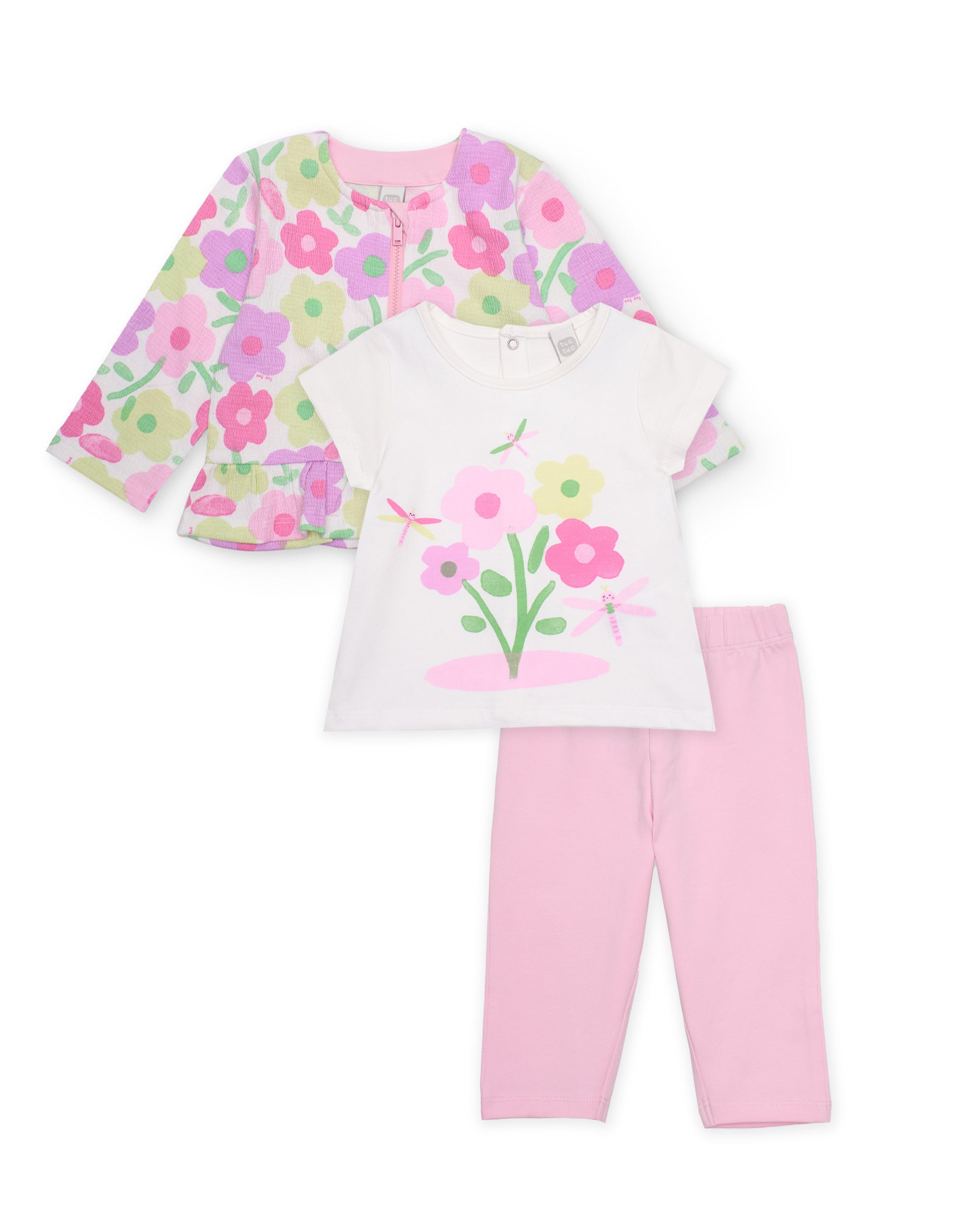 Conjunto de recién nacido de punto de tres piezas