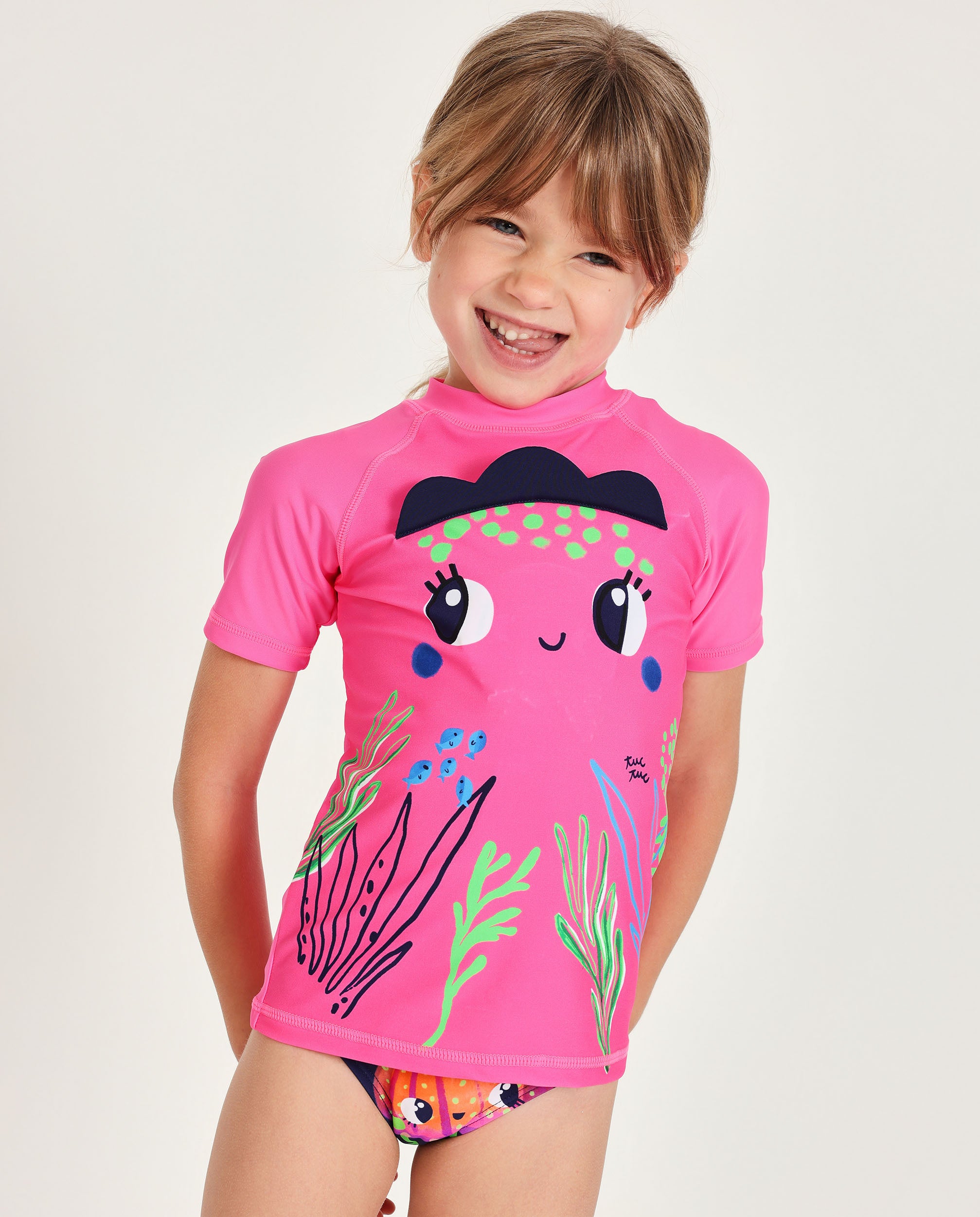 Camiseta de baño para niña Protección Solar UPF 50+