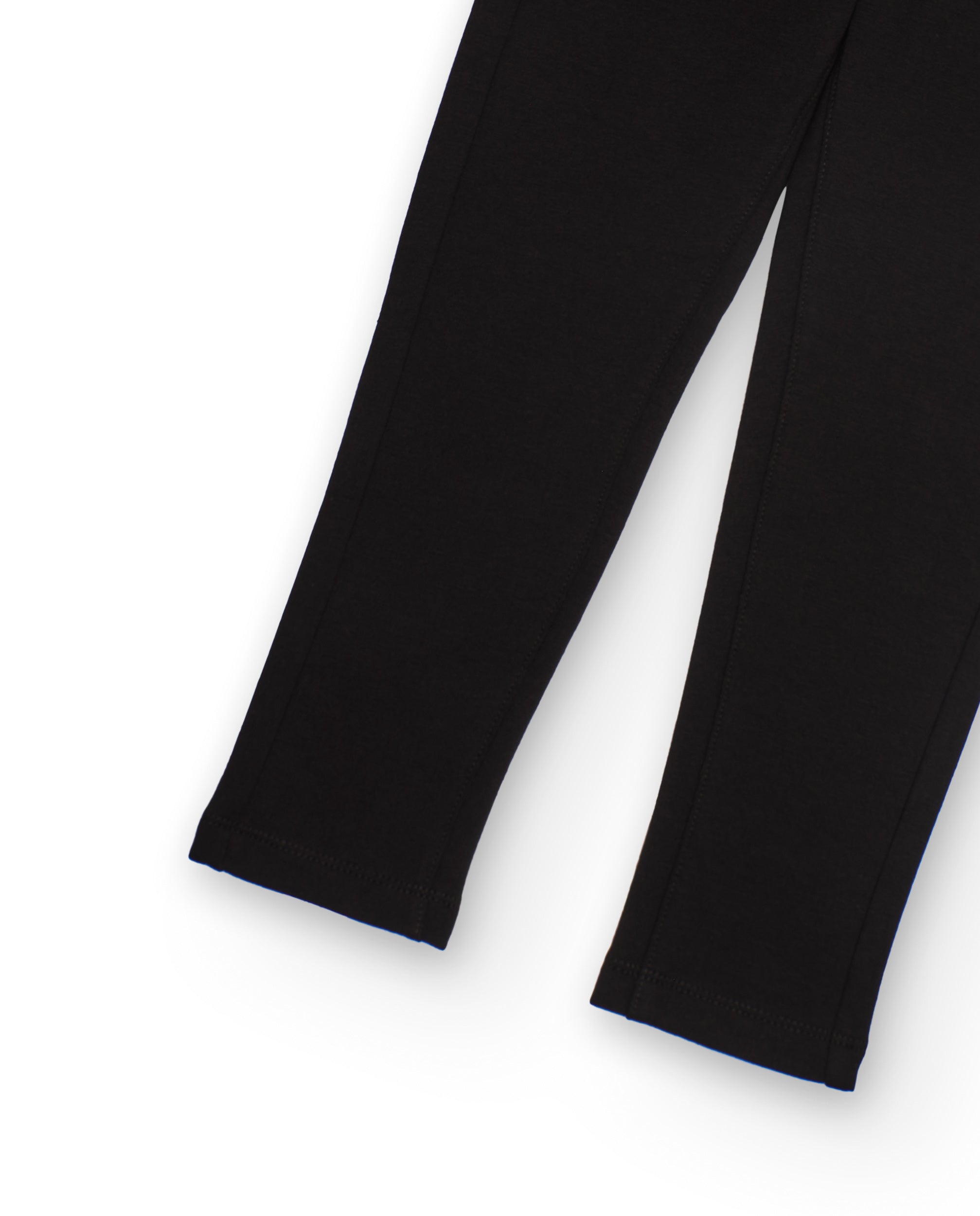 Leggings de niña de felpa con cintura elástica y corte ajustado