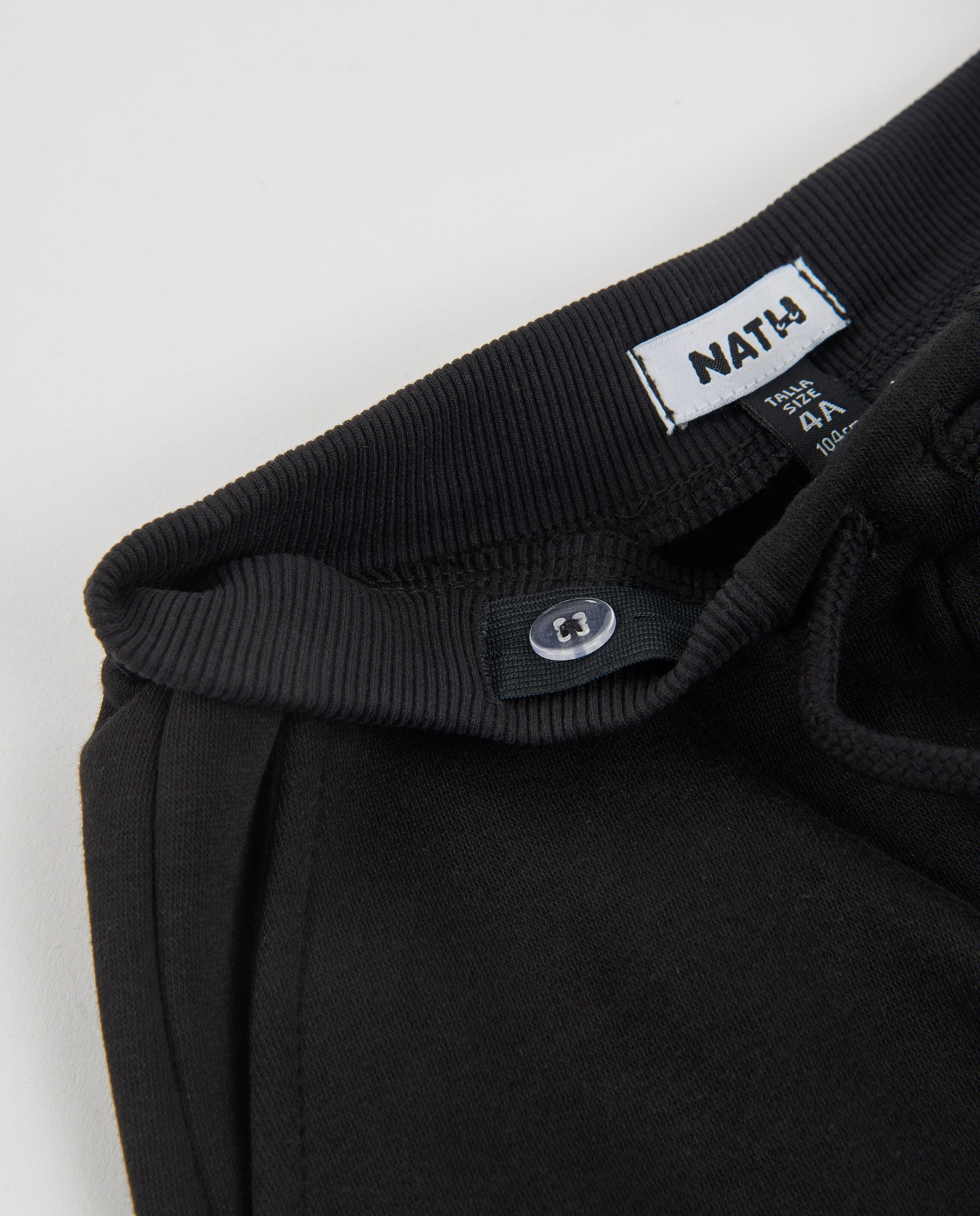 Pantalón de niña de felpa con corte recto y cintura elástica