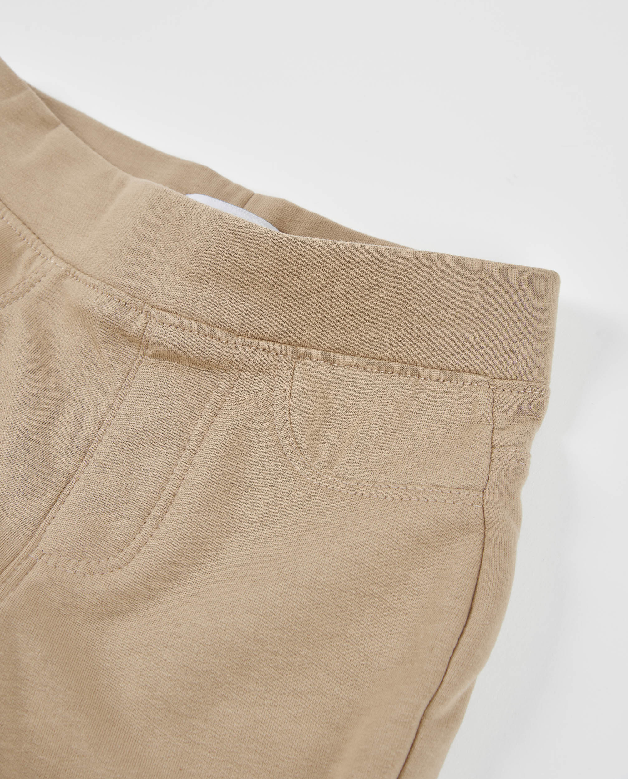 Pantalón de niña de felpa con corte acampanado y tiro medio