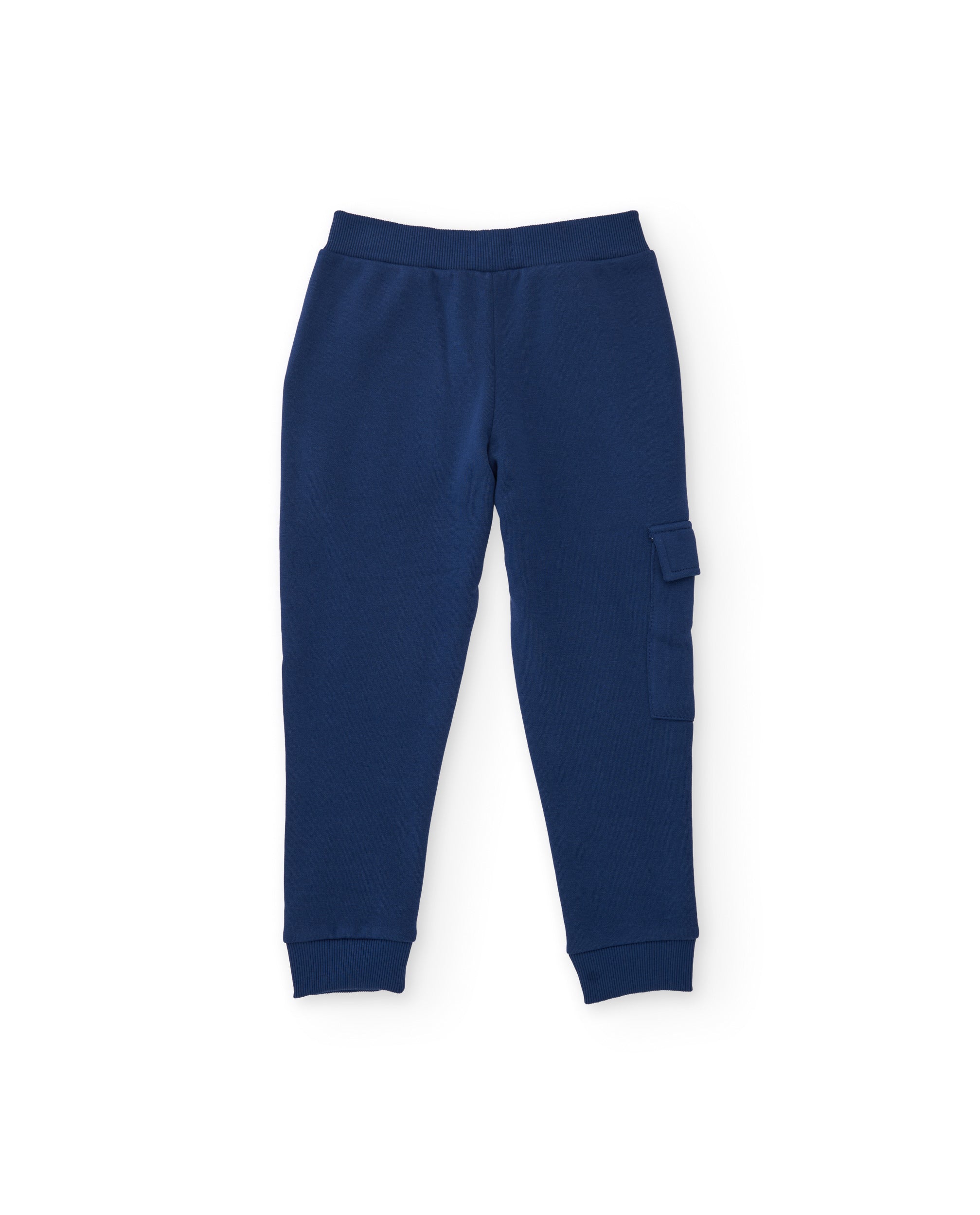 Pantalón de niño de felpa con bolsillo cargo y ajuste cómodo
