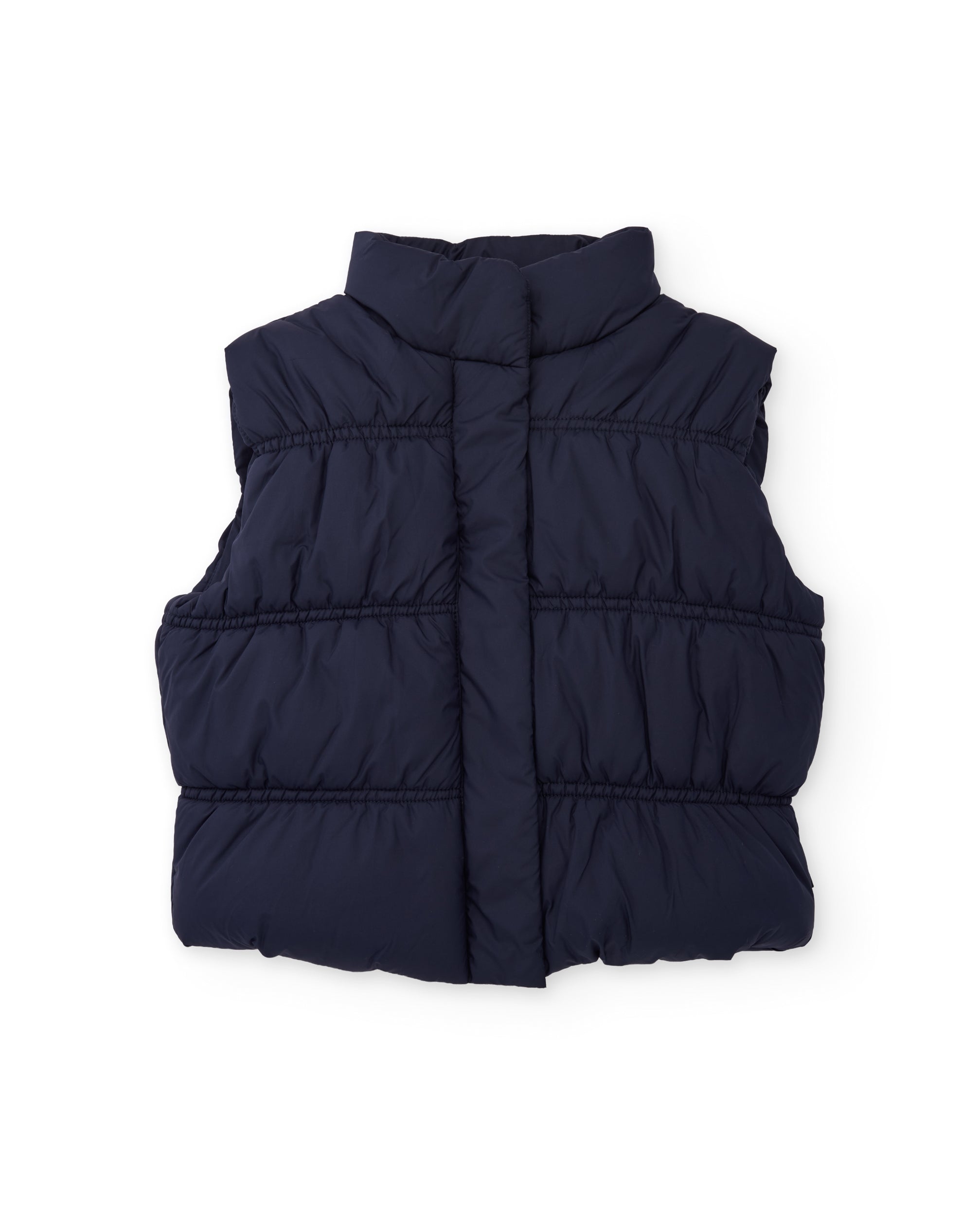 Chaleco de niño acolchado con cuello alto