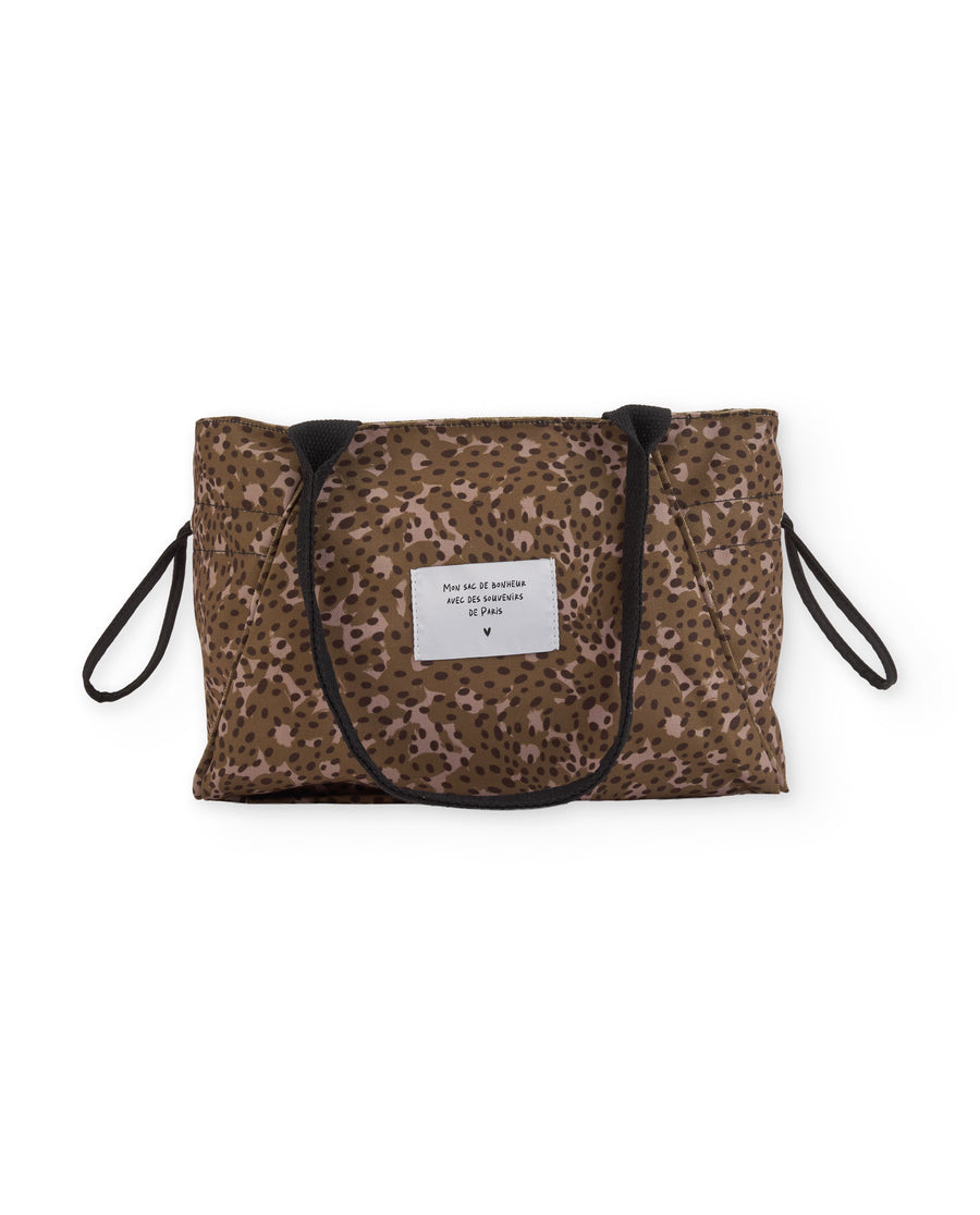 Bolso tote de niña de diseño plano con estampado animal prin