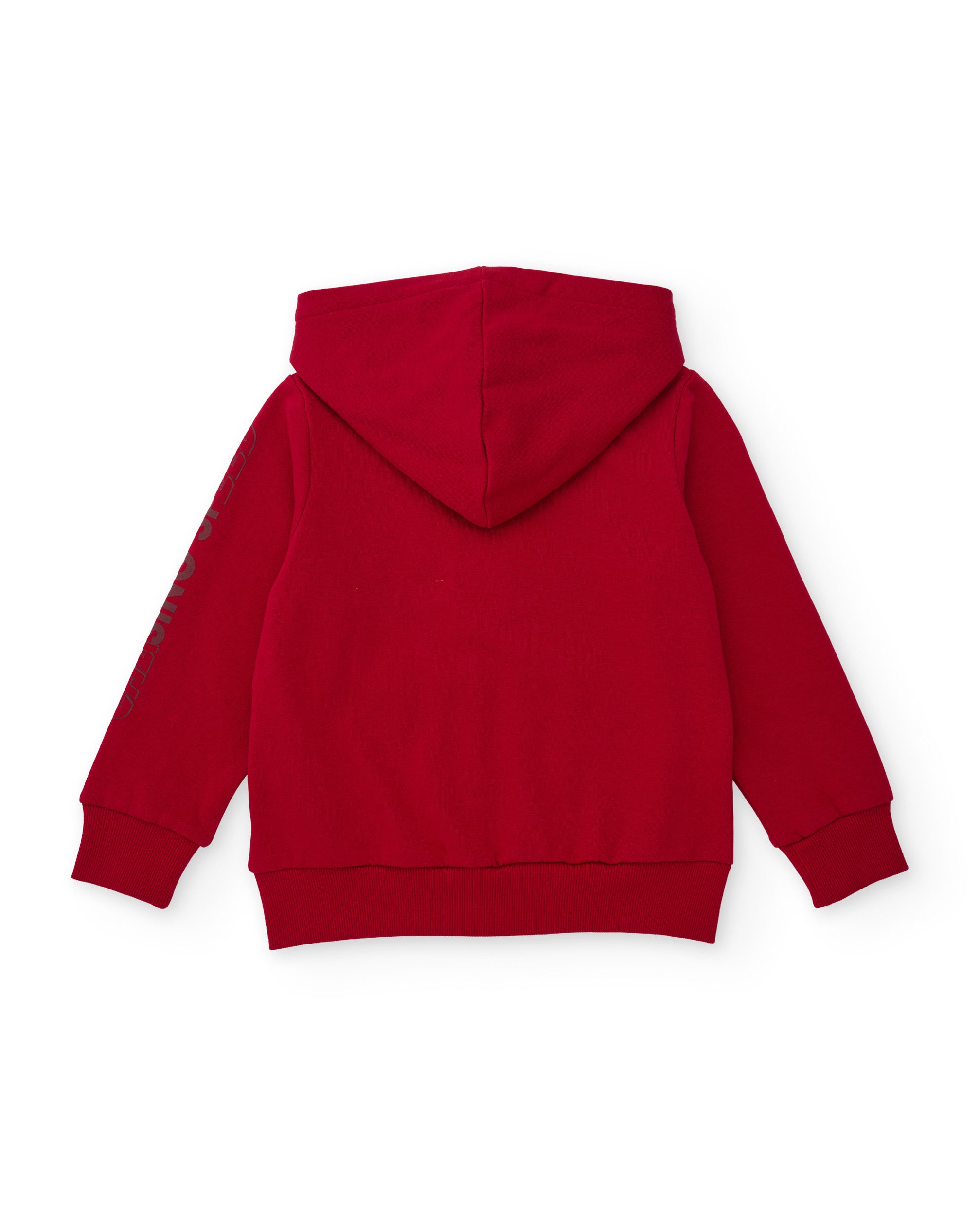 Sudadera de niño de punto con capucha y cierre de cremallera