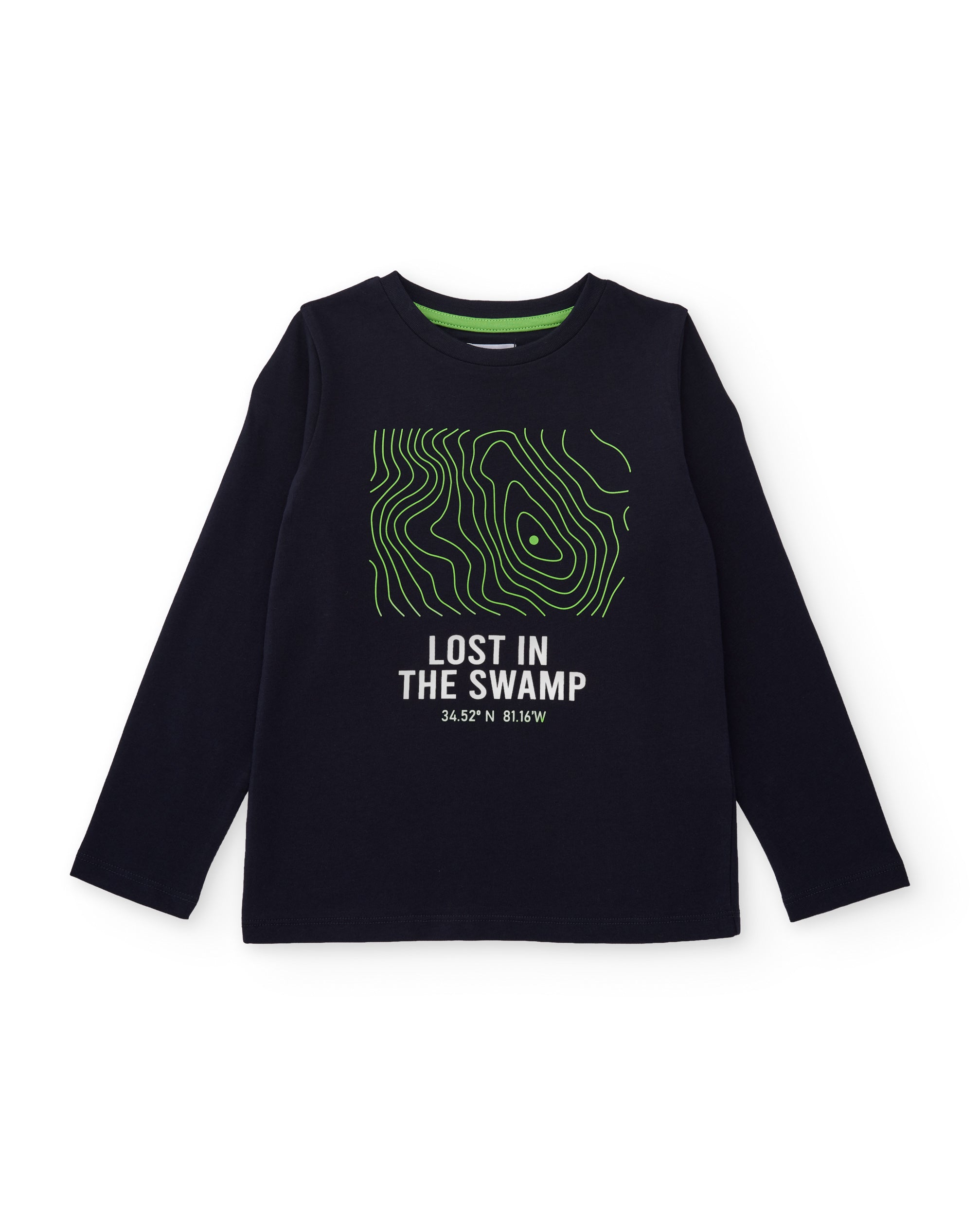 Camiseta de niño de punto con estampado geométrico