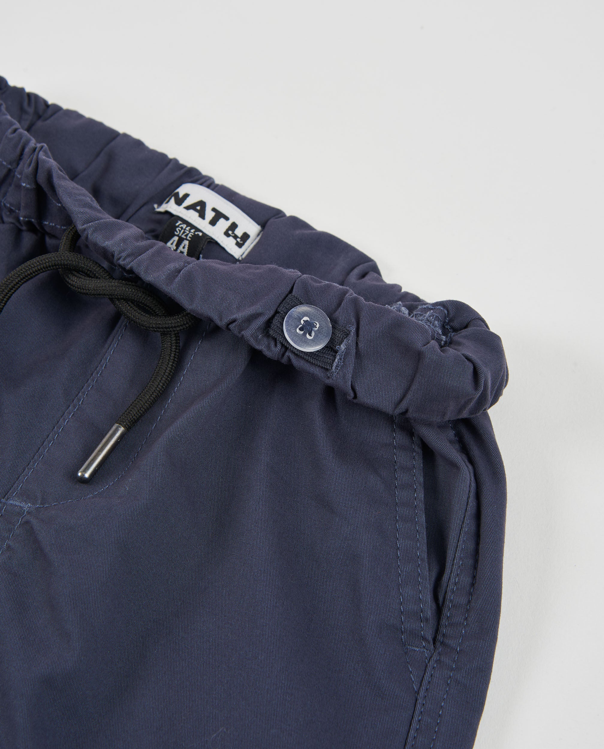 Pantalón cargo de niño de algodón con cintura elástica y bajos ajustados