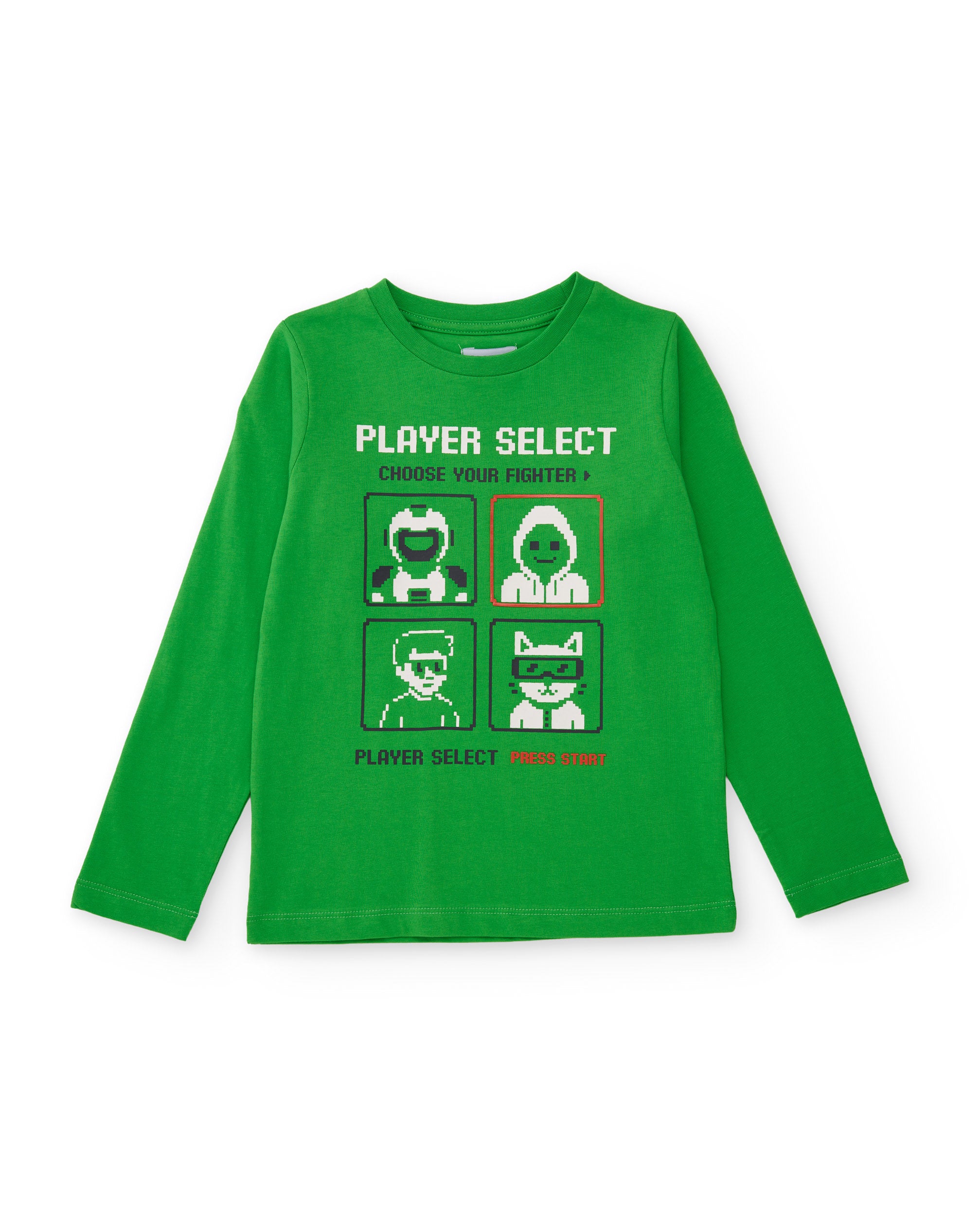 Camiseta de niño de punto con diseño pixelado