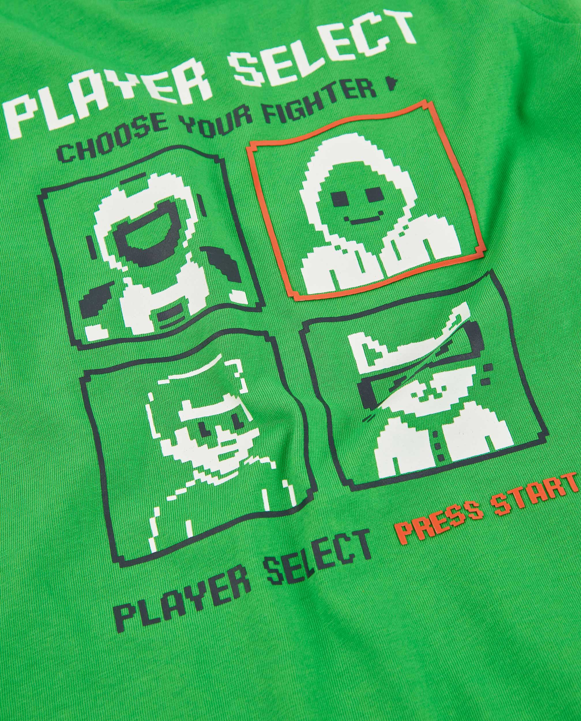 Camiseta de niño de punto con diseño pixelado