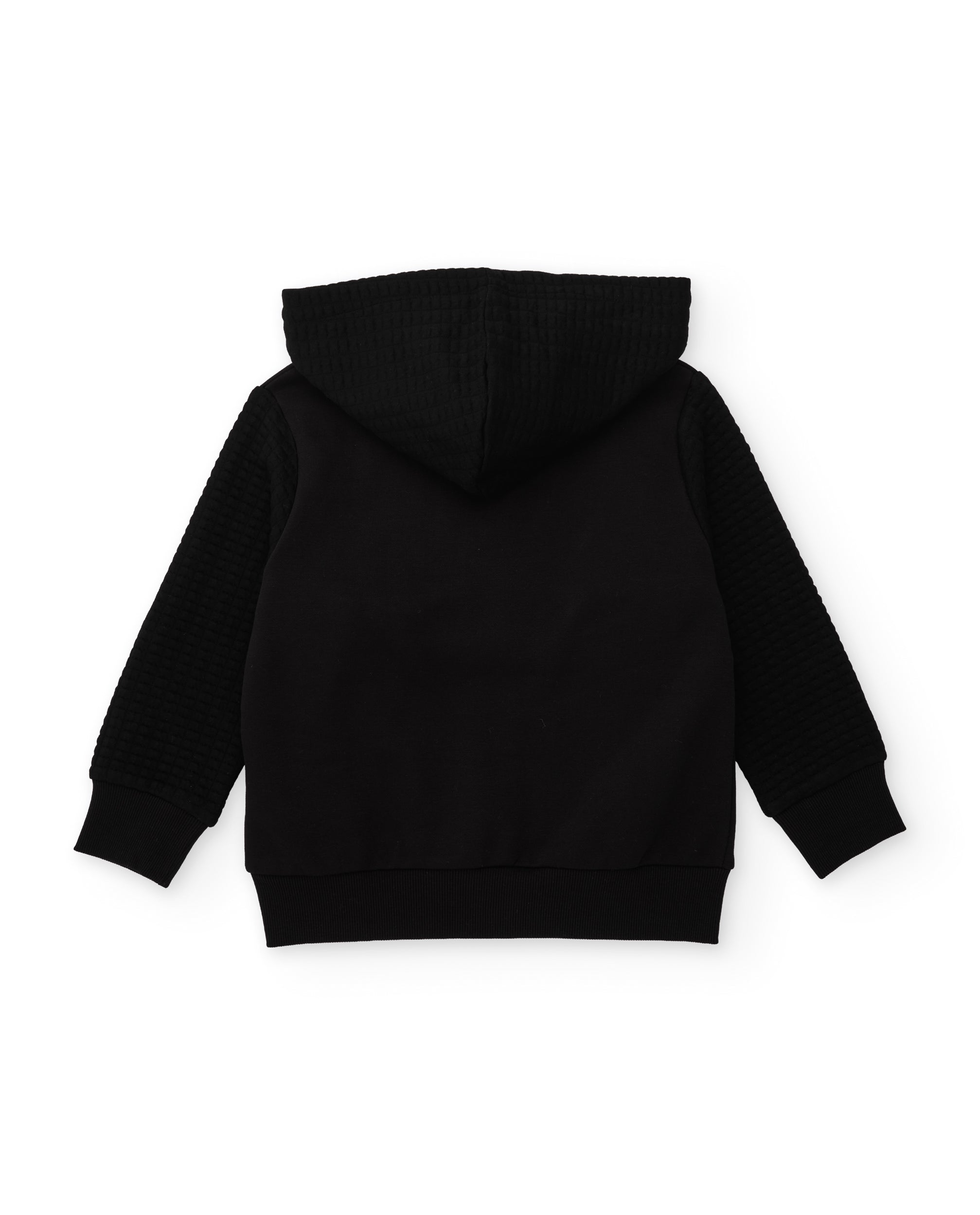 Sudadera de niño de felpa con capucha y parche decorativo