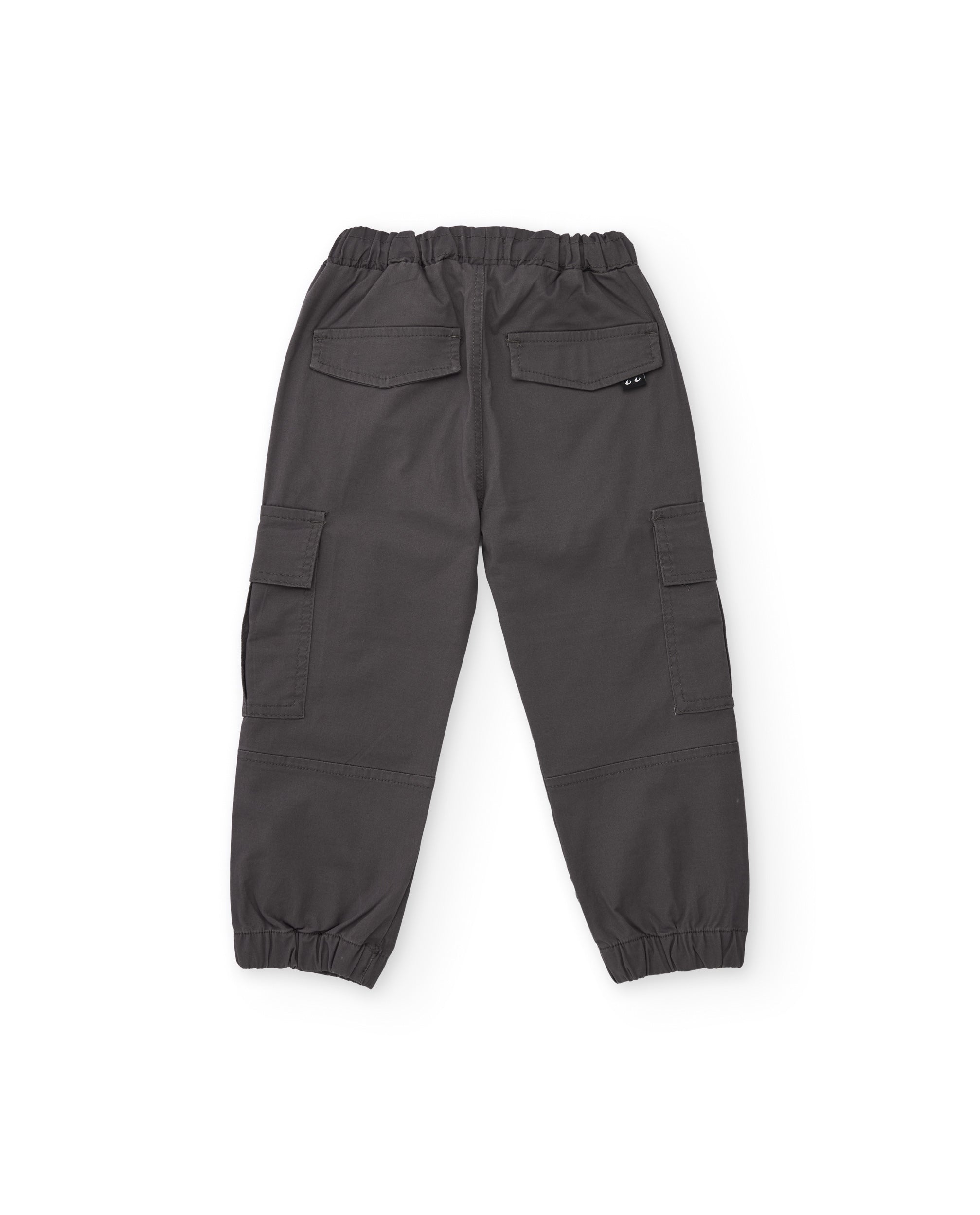 Pantalón cargo de niño de tela plana con cinturilla ajustable