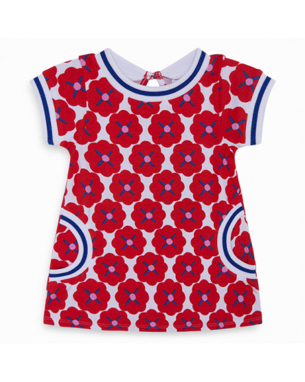 Tuc Tuc Vestido Punto Estampado NI/ÑA Rojo Sea Riders