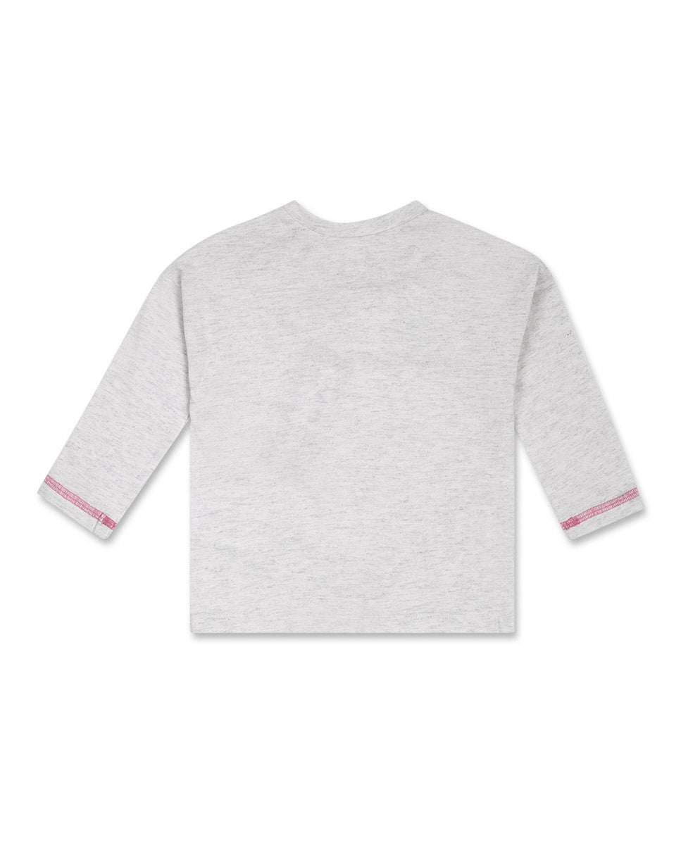 Camiseta punto beige niña Hip Hip Hooray!