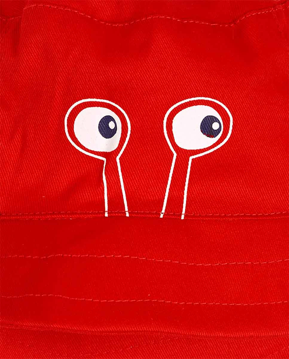 Gorro plana rojo unisex Beach Day