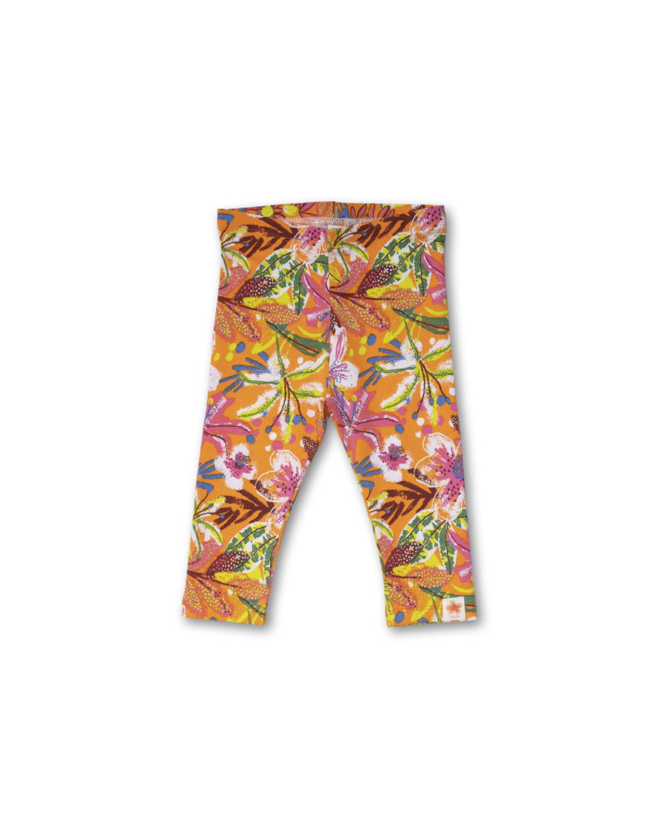 Legging punto naranja niña Eco-Safari