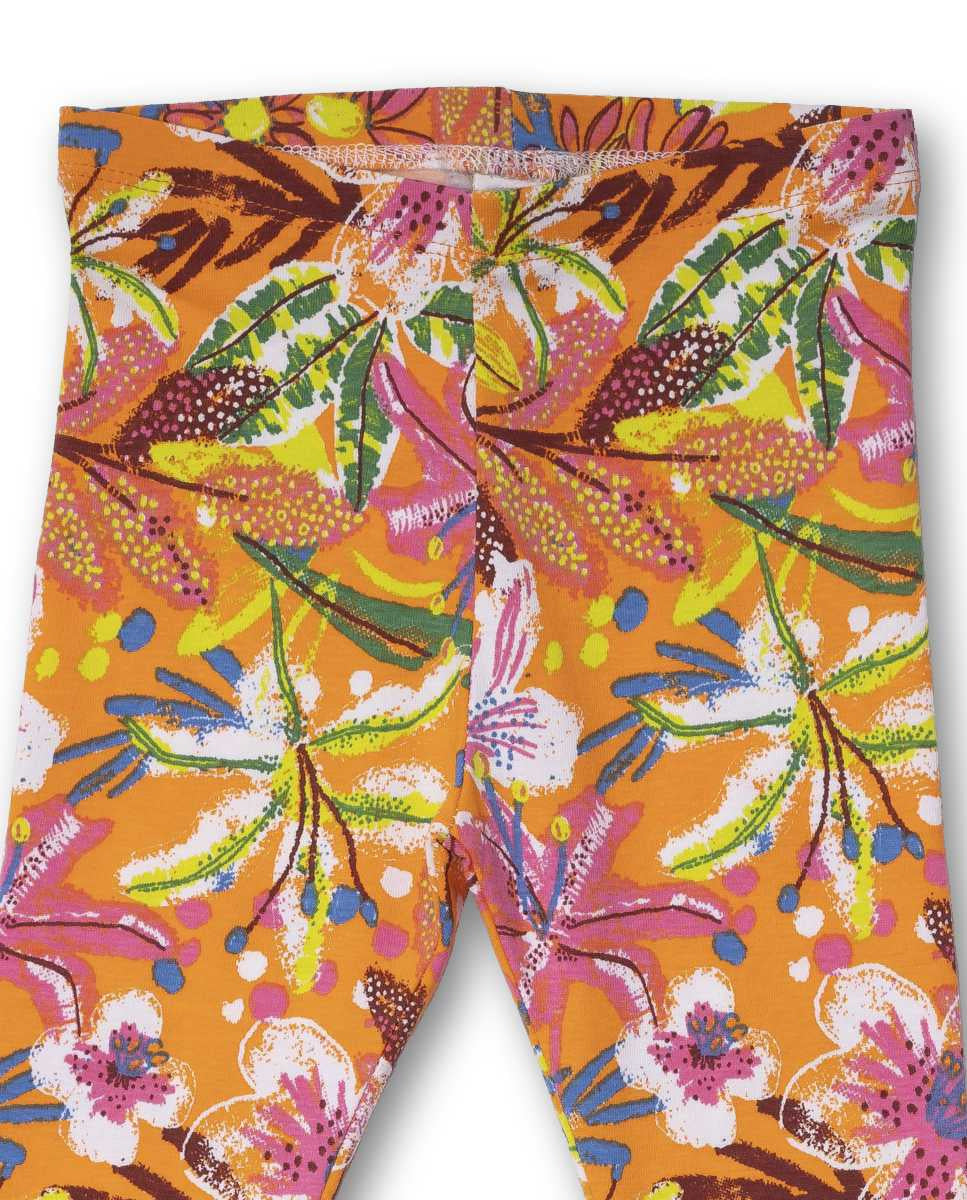 Legging punto naranja niña Eco-Safari