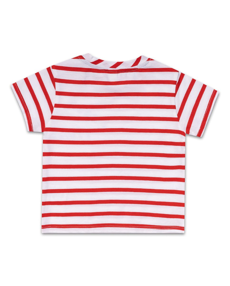 Camiseta punto rayas nino Beach Day