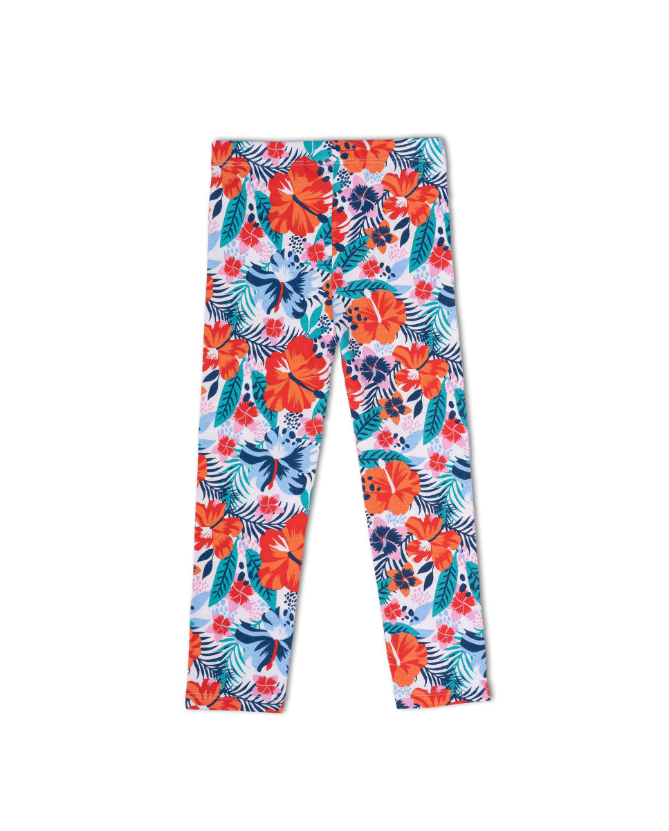 Legging punto estampado niña Hello Playa