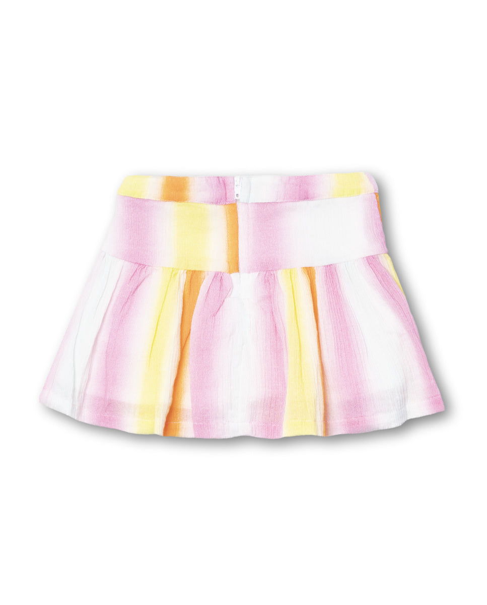 Falda plana multicolor niña Seashell