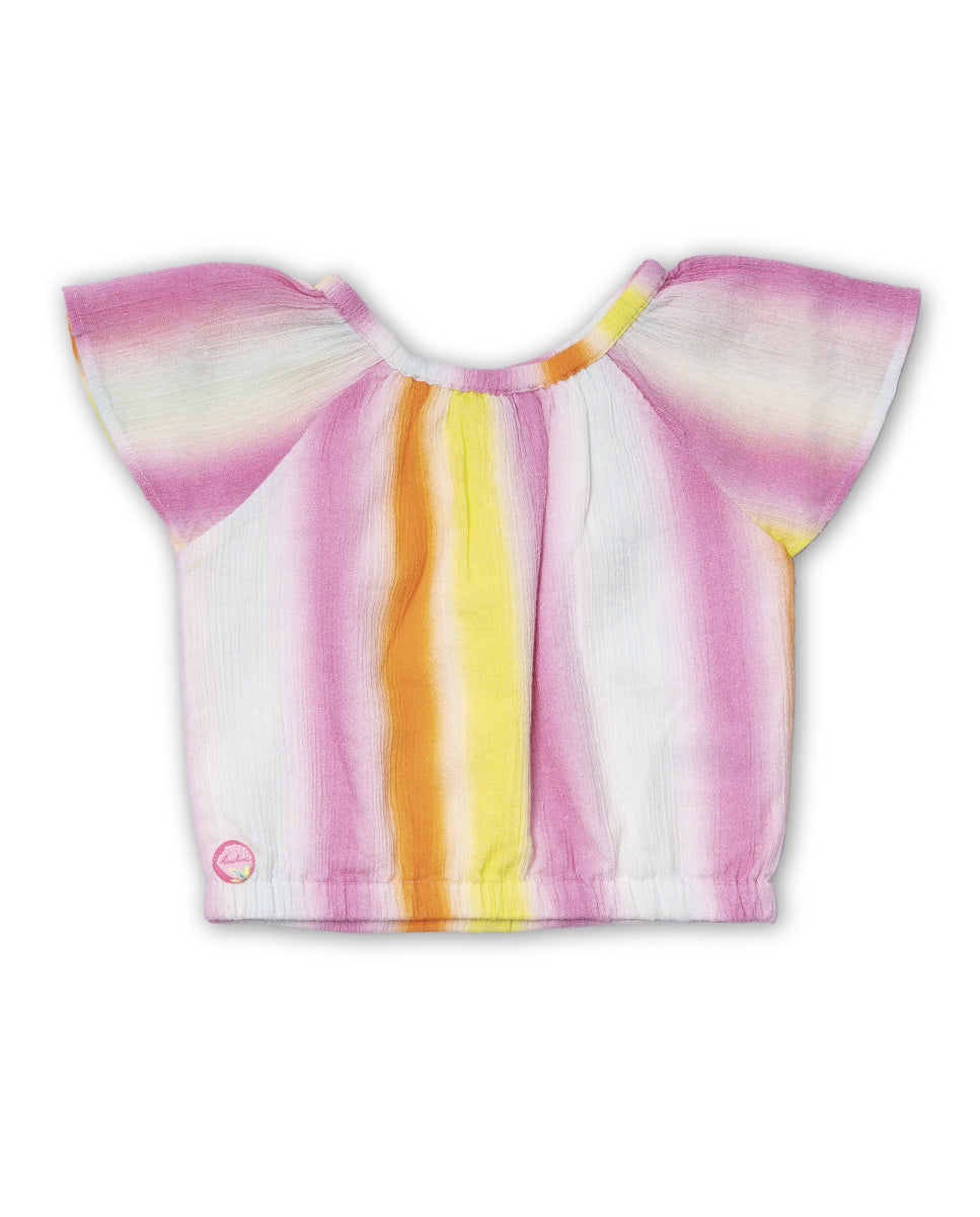 Blusa plana multicolor niña Seashell