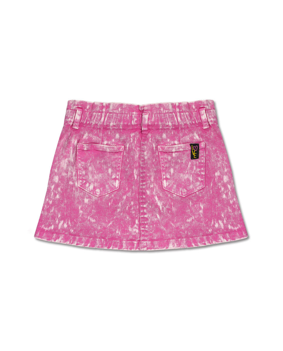 Falda denim fucsia niña Rebel Girl