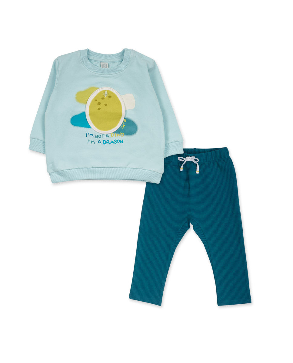 Conjunto felpa azul niño Dragon Finder.