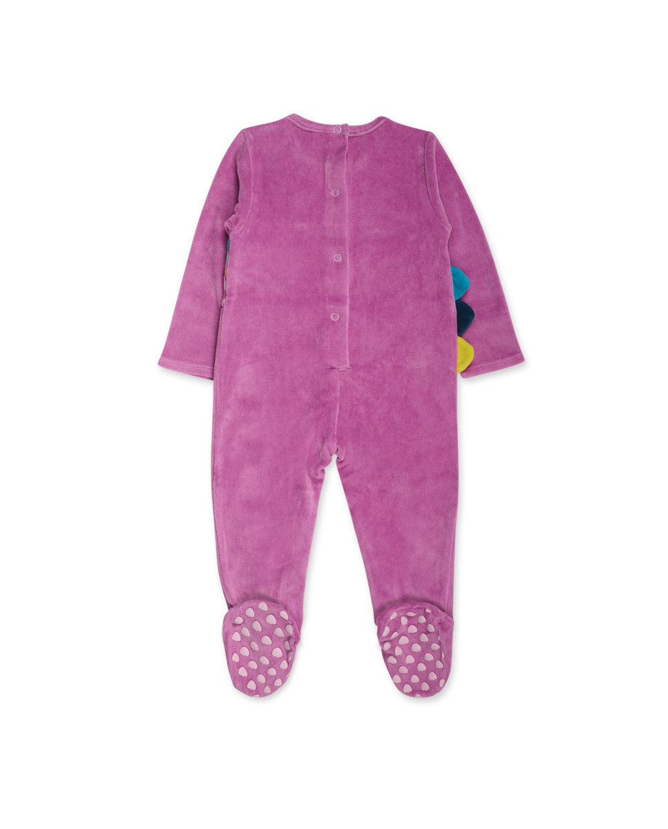 Pelele tundosado rosa niña Dragon Finder