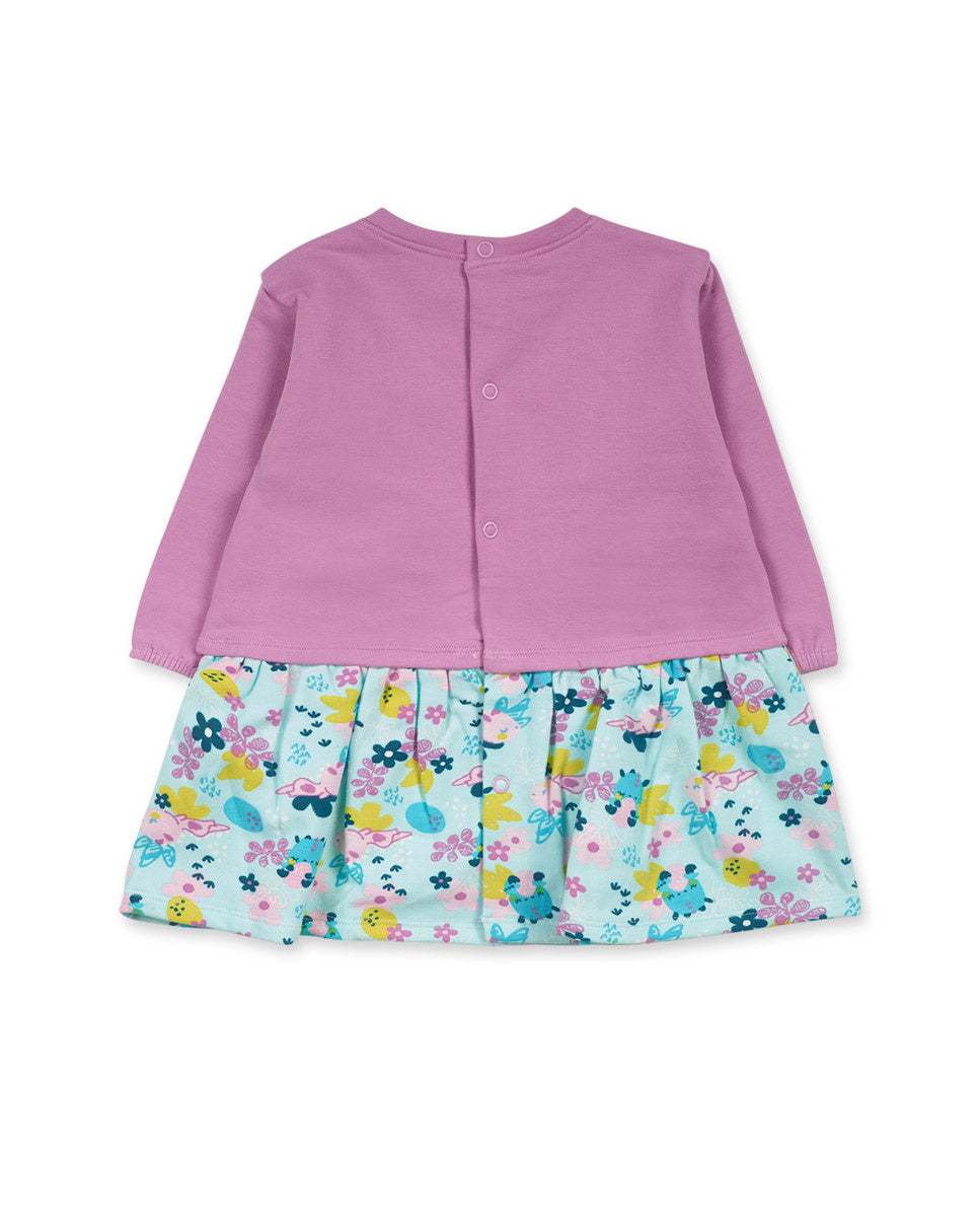 Vestido felpa rosa niña Dragon Finder
