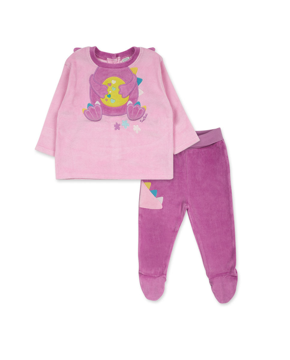 Conjunto tundosado rosa niña Dragon Finder