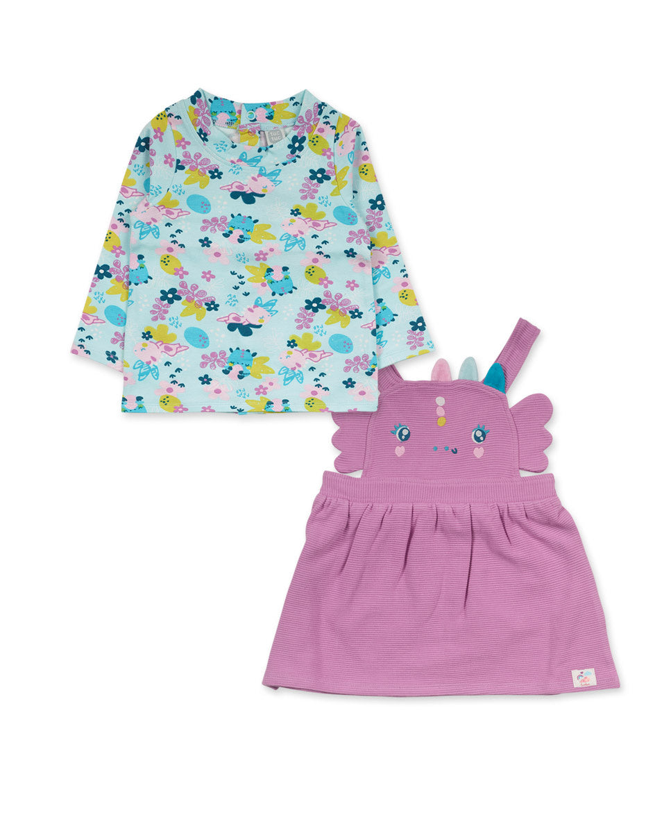 Conjunto punto rosa niña Dragon Finder