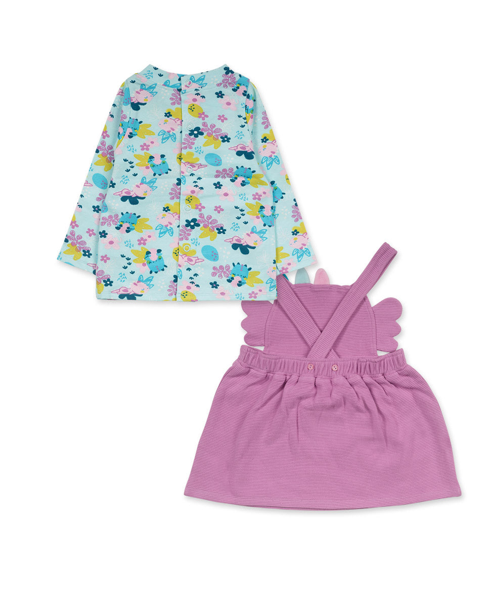 Conjunto punto rosa niña Dragon Finder