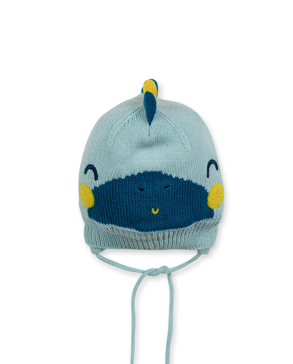Gorro tricot azul niño Dragon Finder