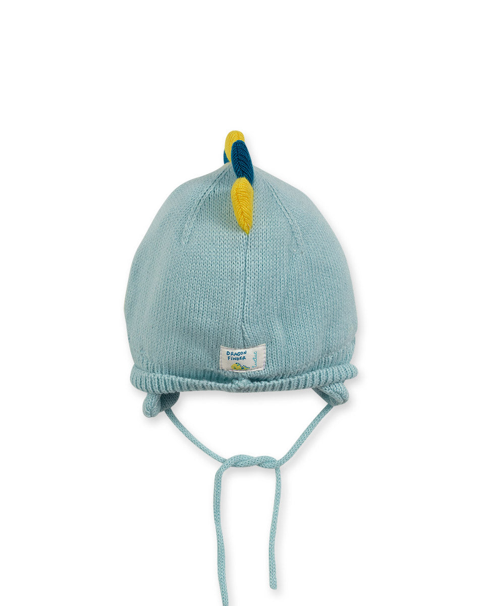 Gorro tricot azul niño Dragon Finder